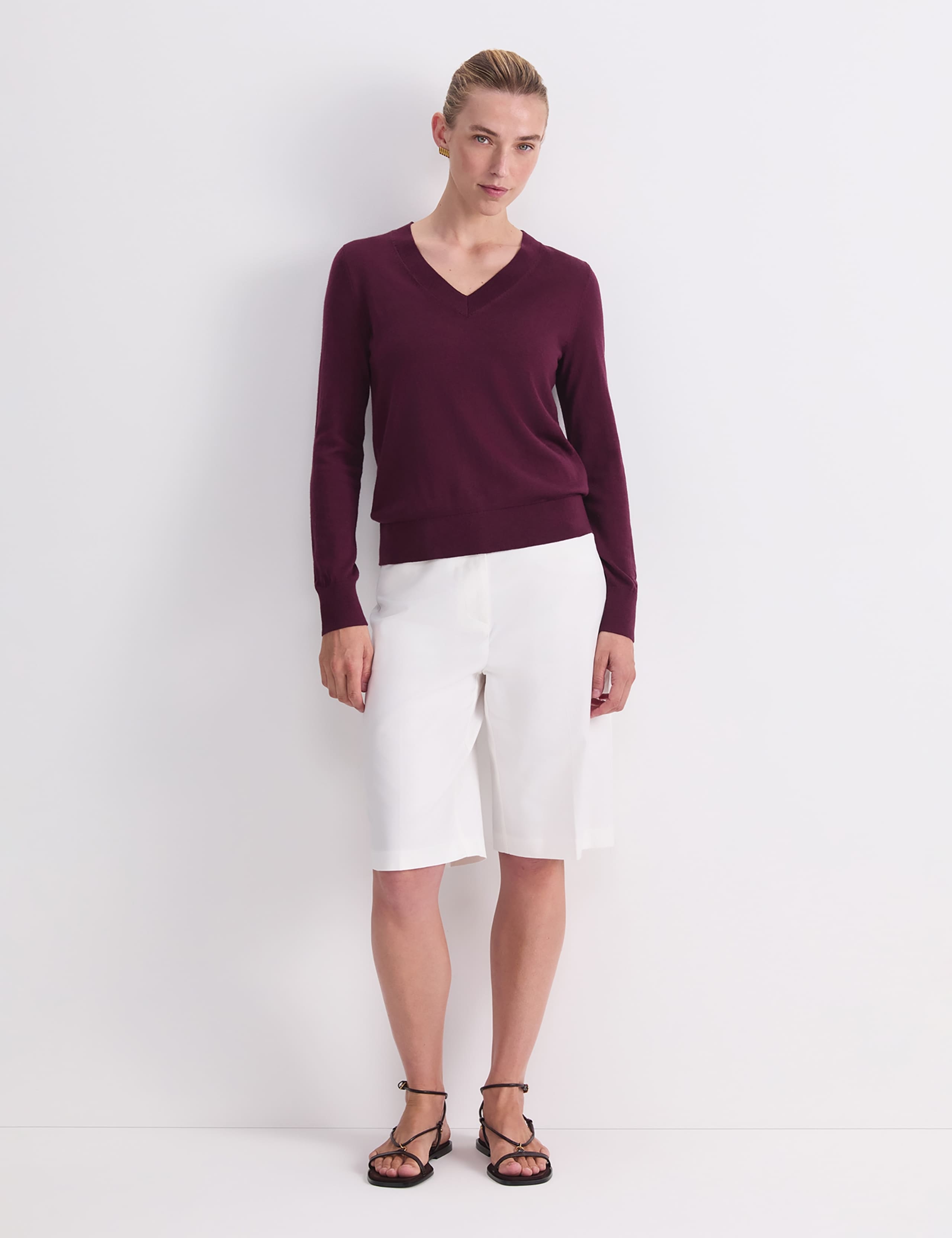 Pure Merino Wool V-Neck Jumper 2 of 5