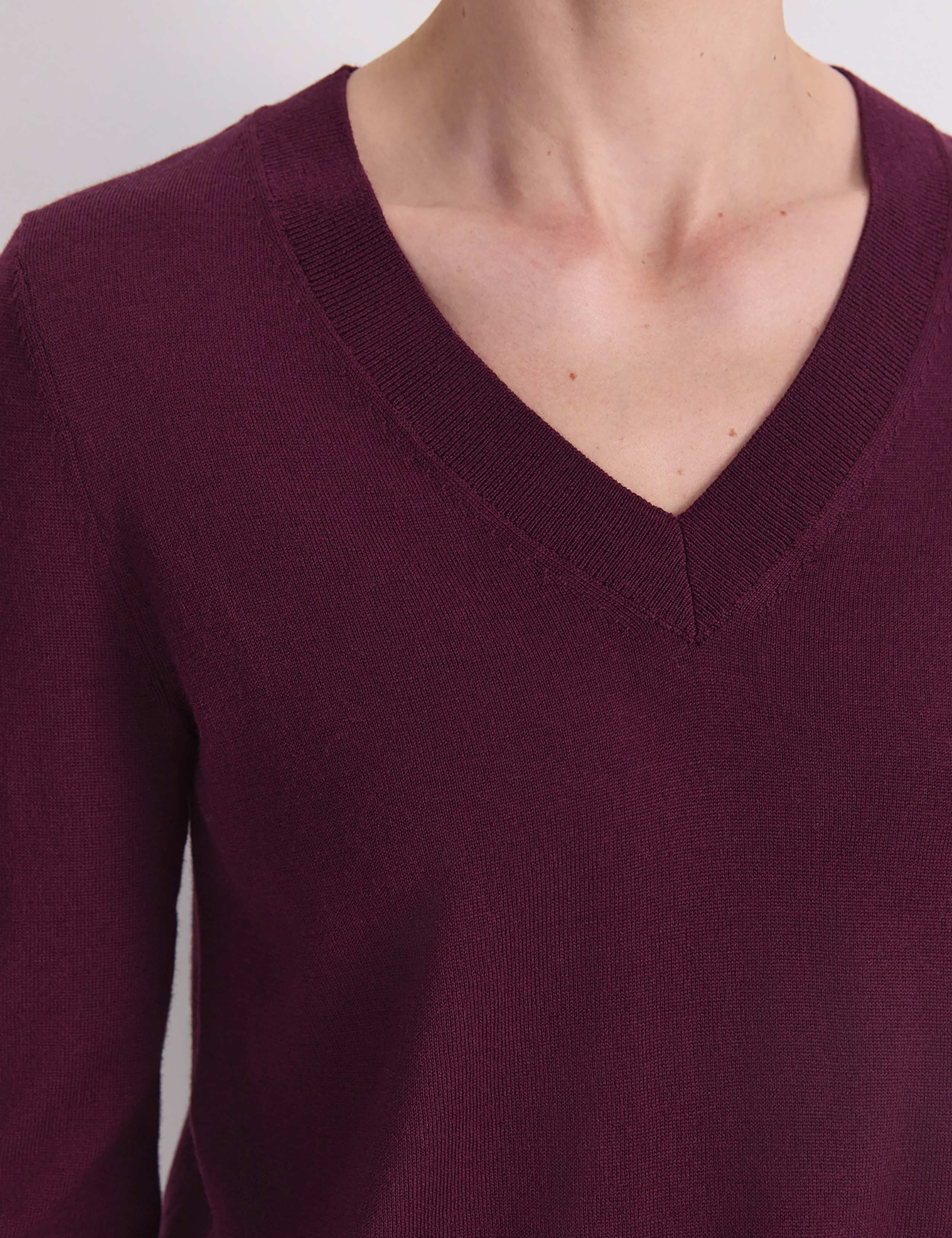 Pure Merino Wool V-Neck Jumper 5 of 5