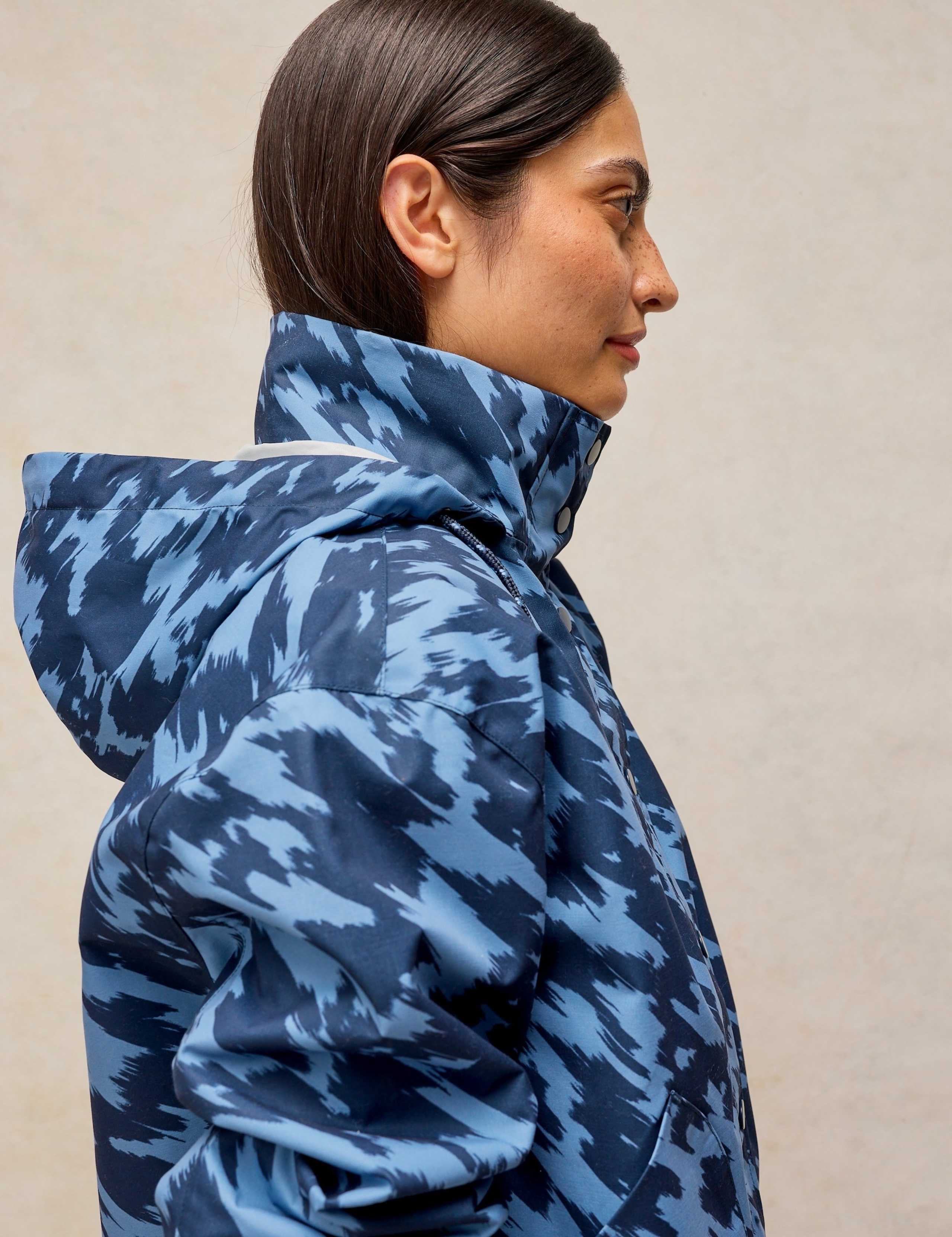 Waterproof Printed Padded Hooded Short Coat 5 of 6