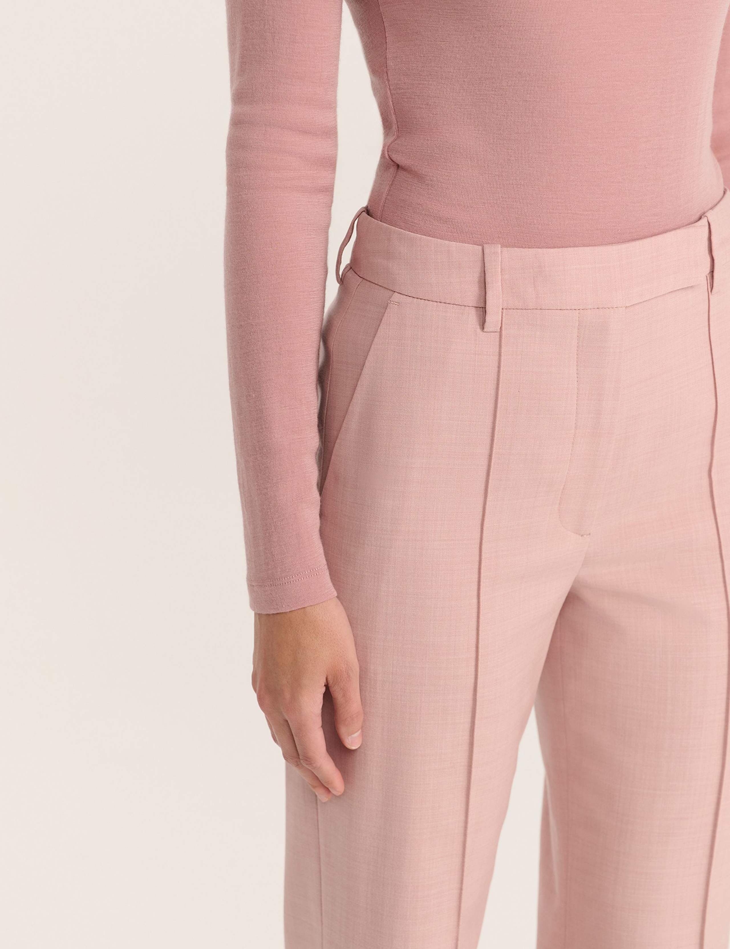 Wool Rich Seam Detail Wide Leg Trousers 6 of 6