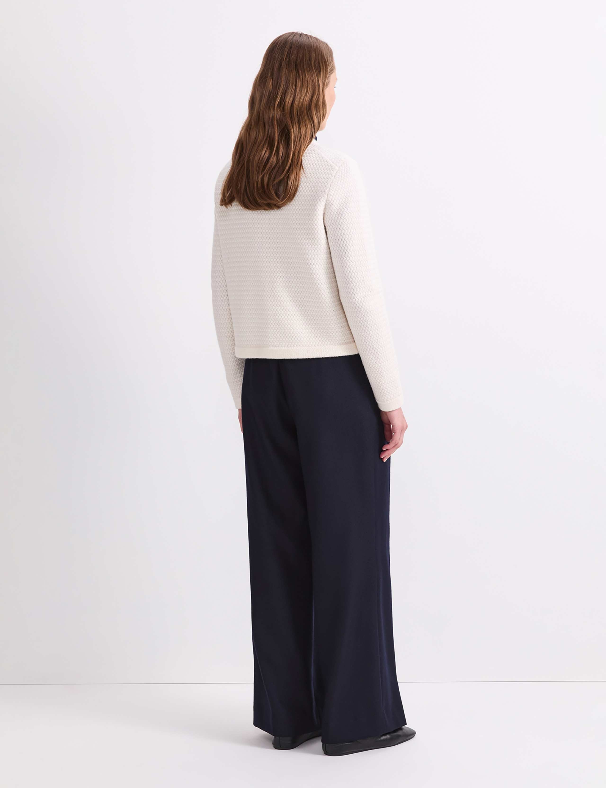 Pure Wool Textured Cardigan 4 of 7