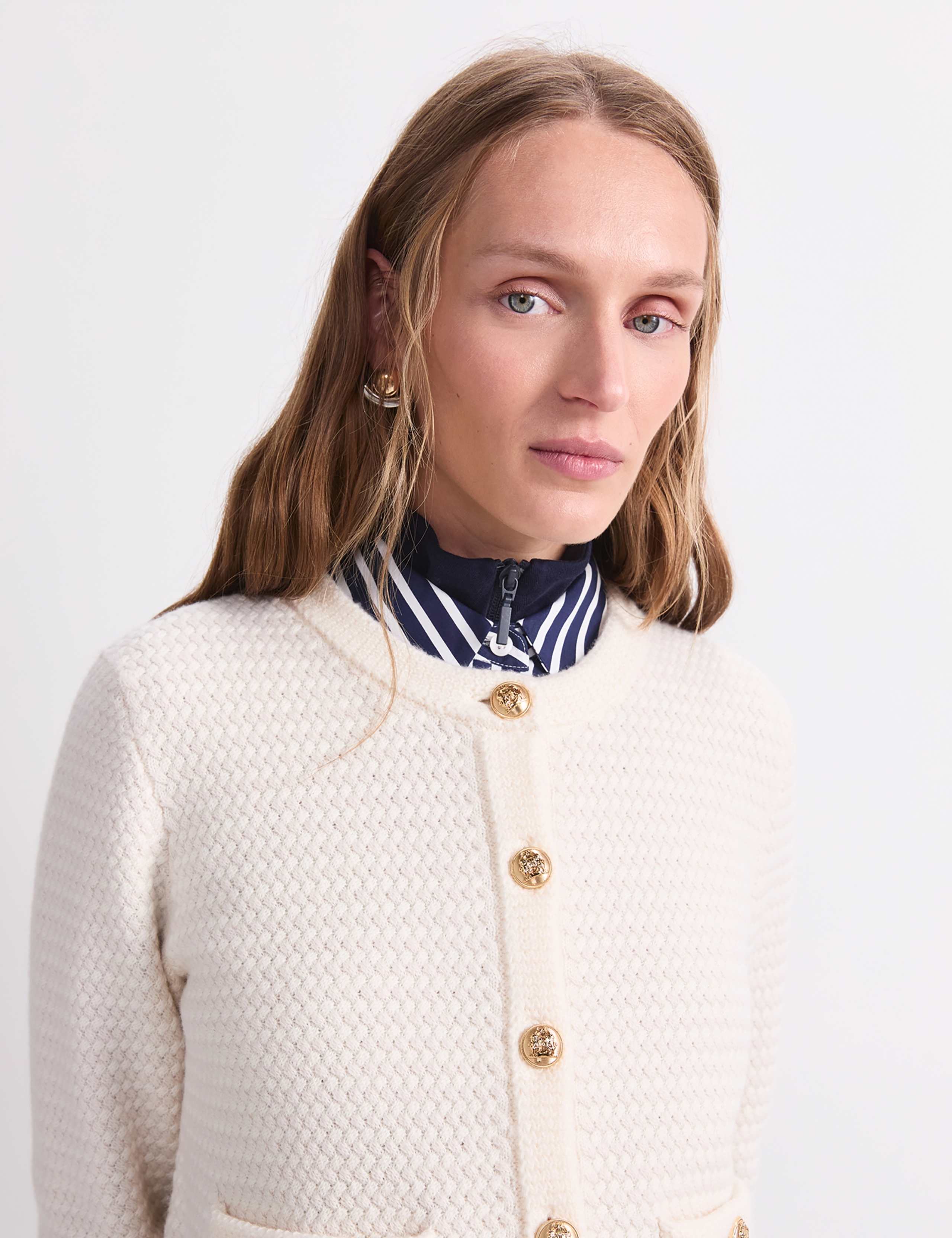 Pure Wool Textured Cardigan 6 of 7