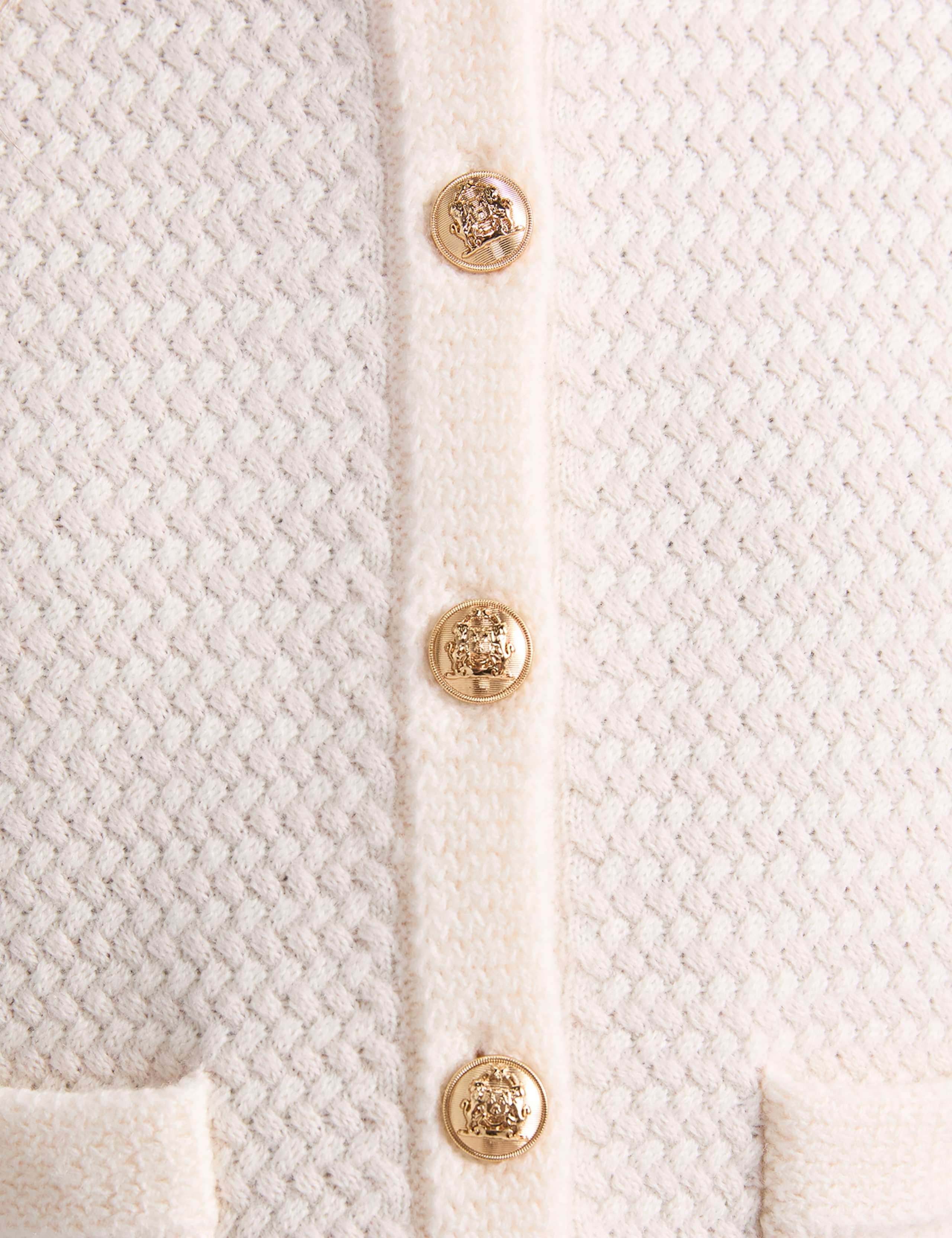 Pure Wool Textured Cardigan 7 of 7