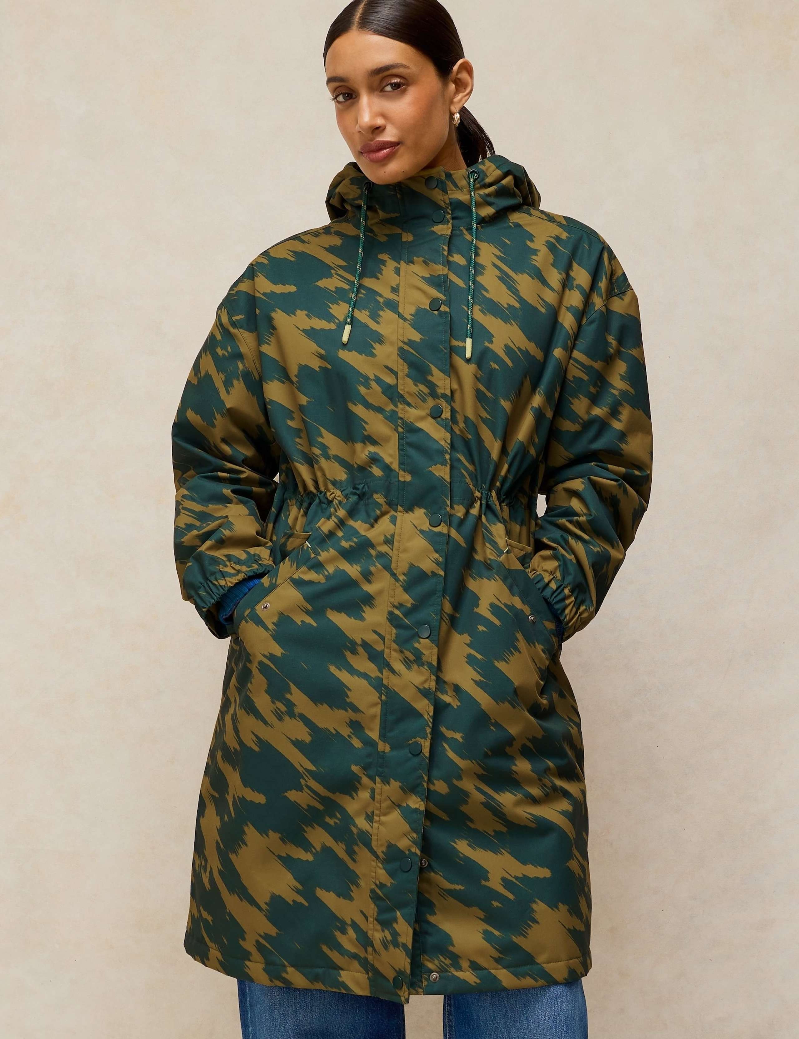 Waterproof Printed Hooded Longline Coat 3 of 6