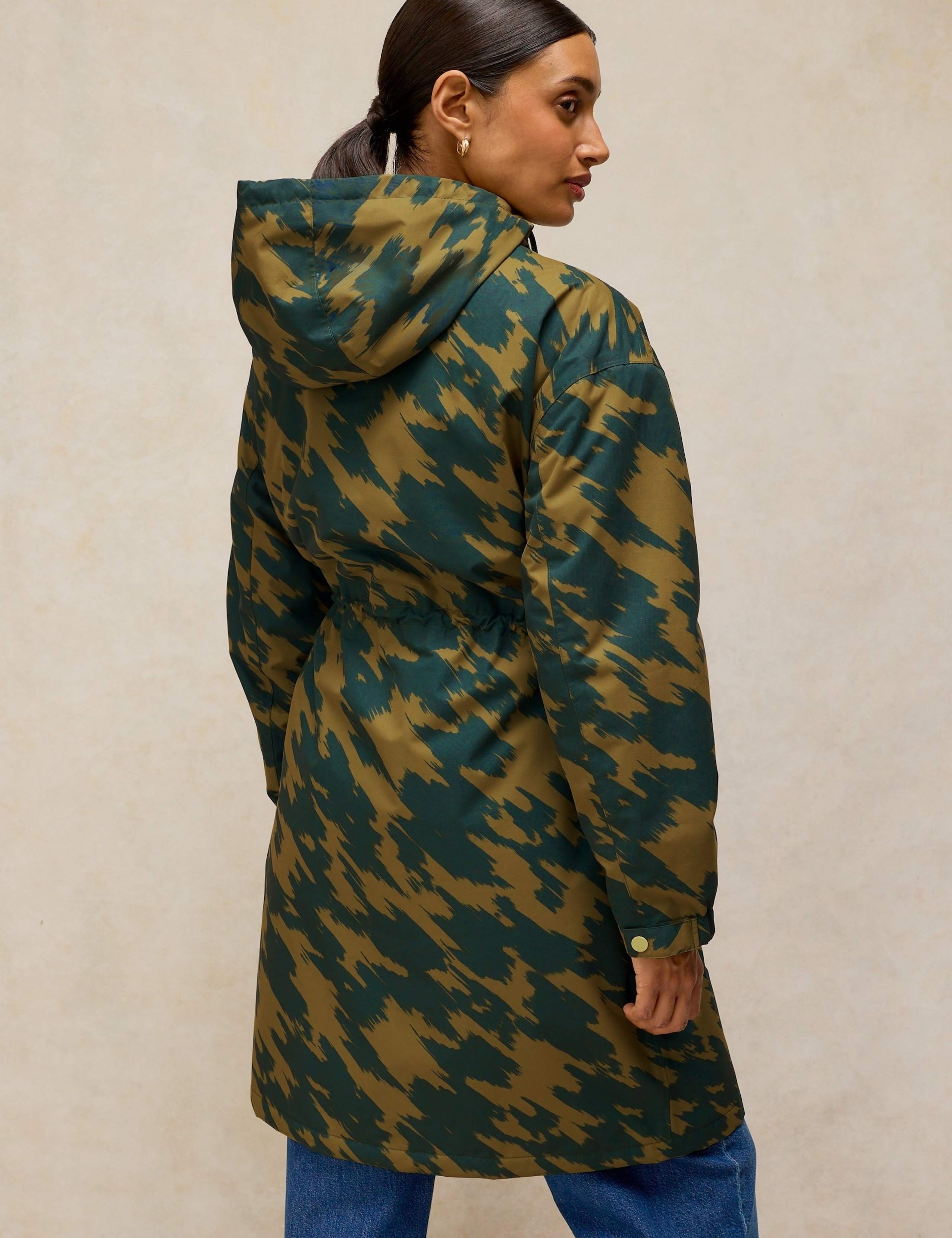 Waterproof Printed Hooded Longline Coat 4 of 6