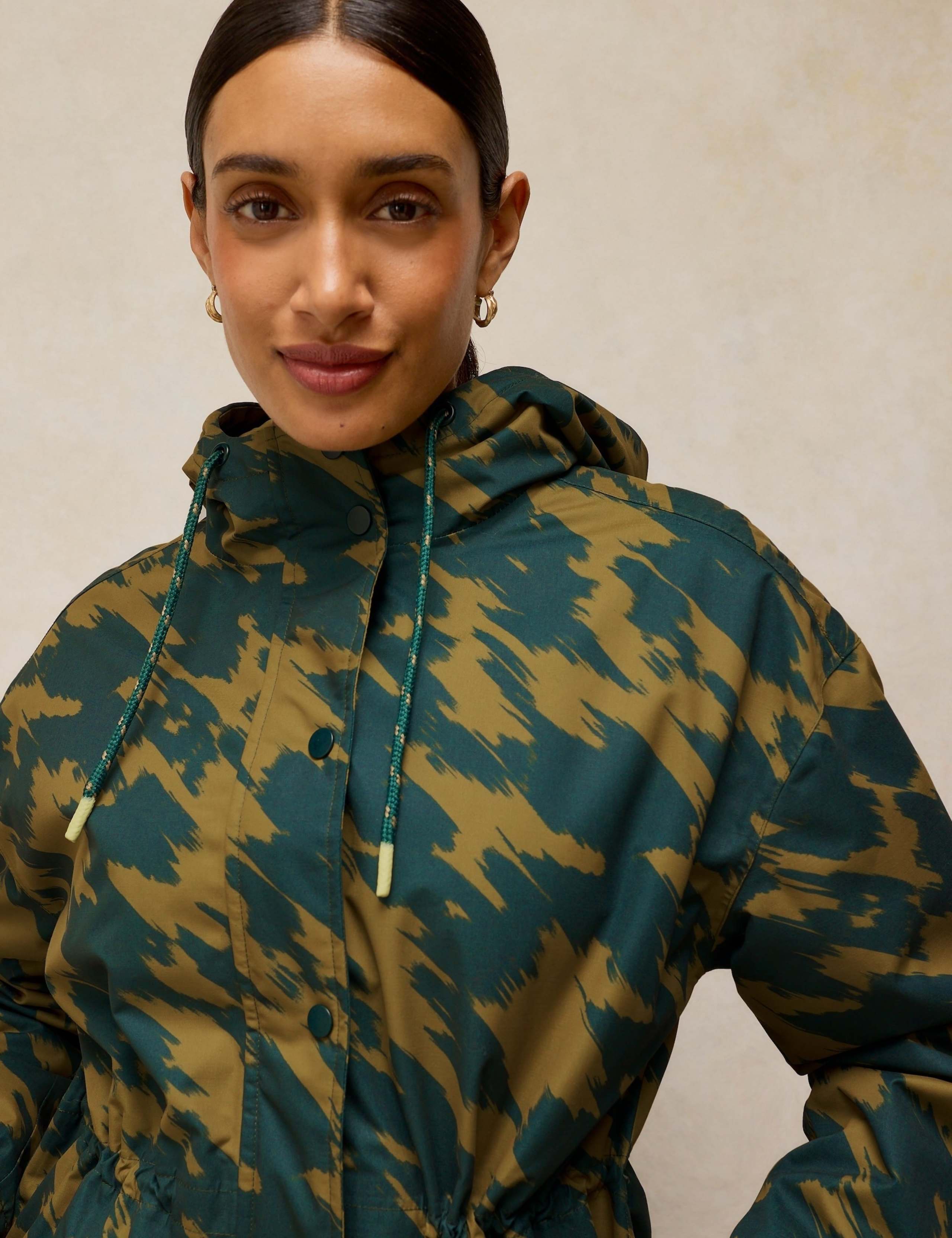 Waterproof Printed Hooded Longline Coat 5 of 6