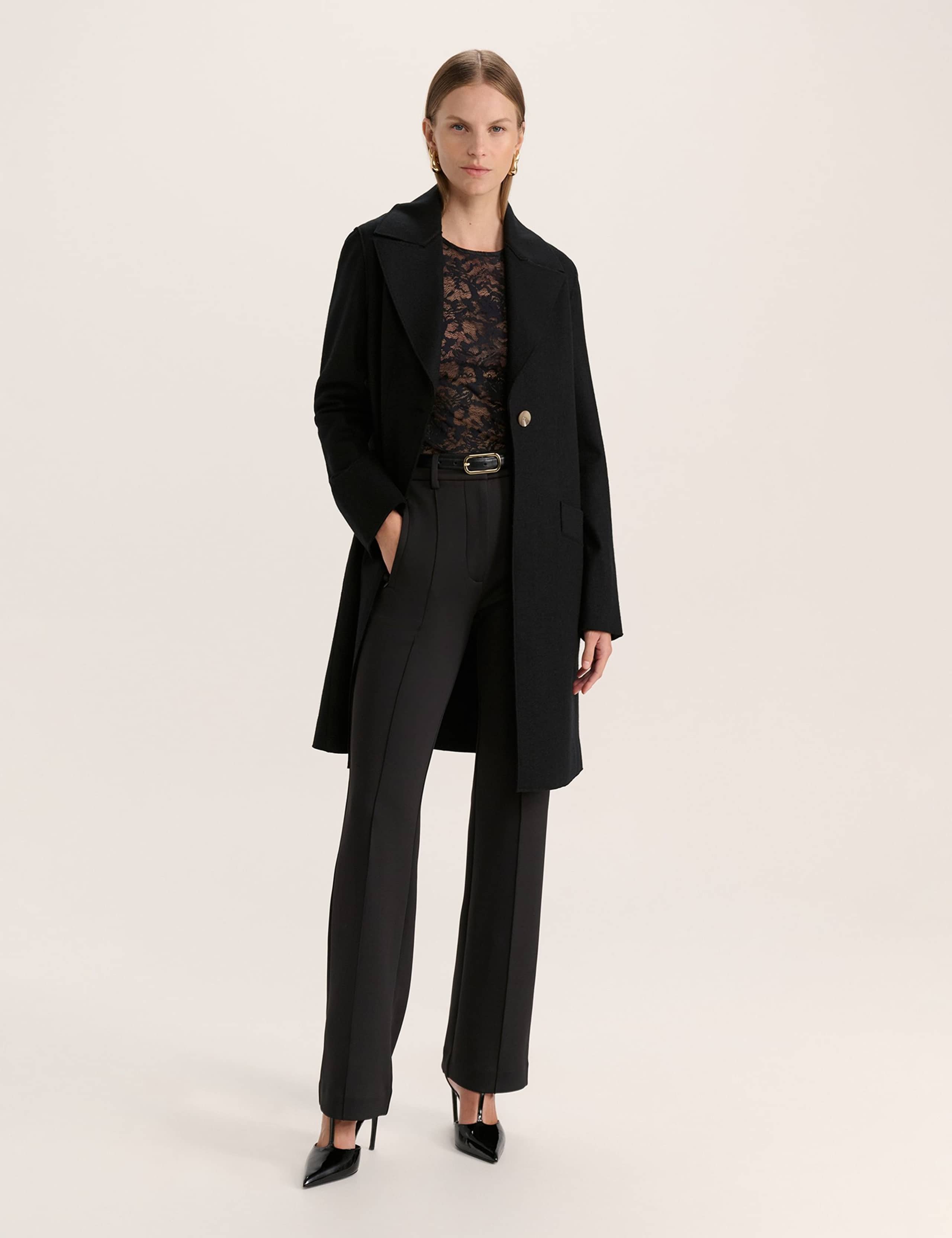Lace Round Neck Long Sleeve Slim Fit Top 4 of 6
