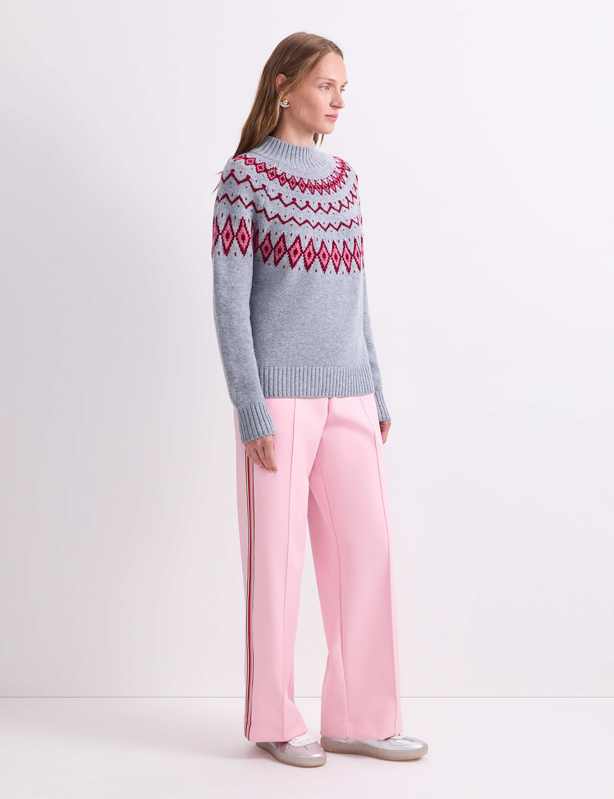 Pure Wool Jacquard Jumper 3 of 6