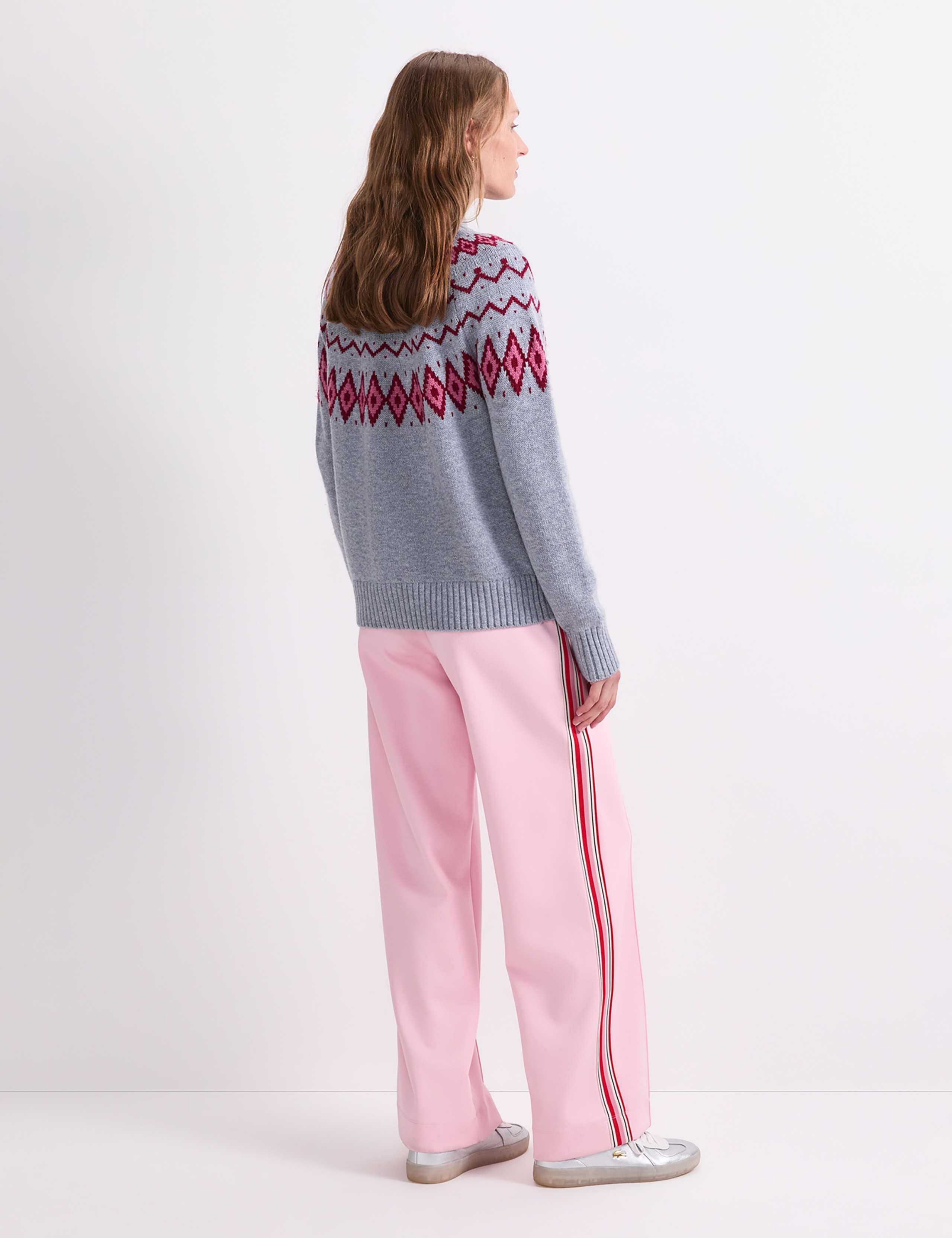 Pure Wool Jacquard Jumper 4 of 6