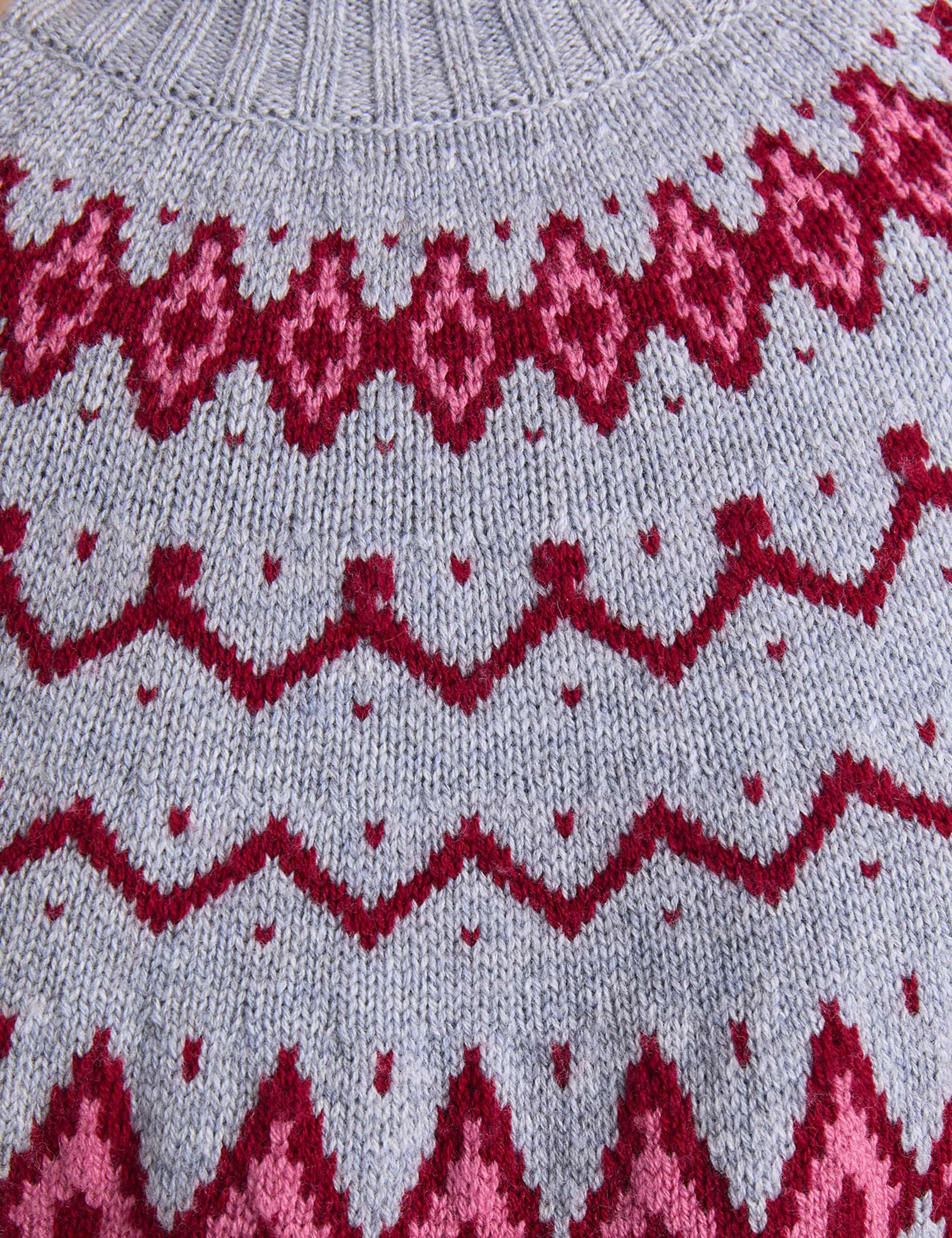 Pure Wool Jacquard Jumper 6 of 6