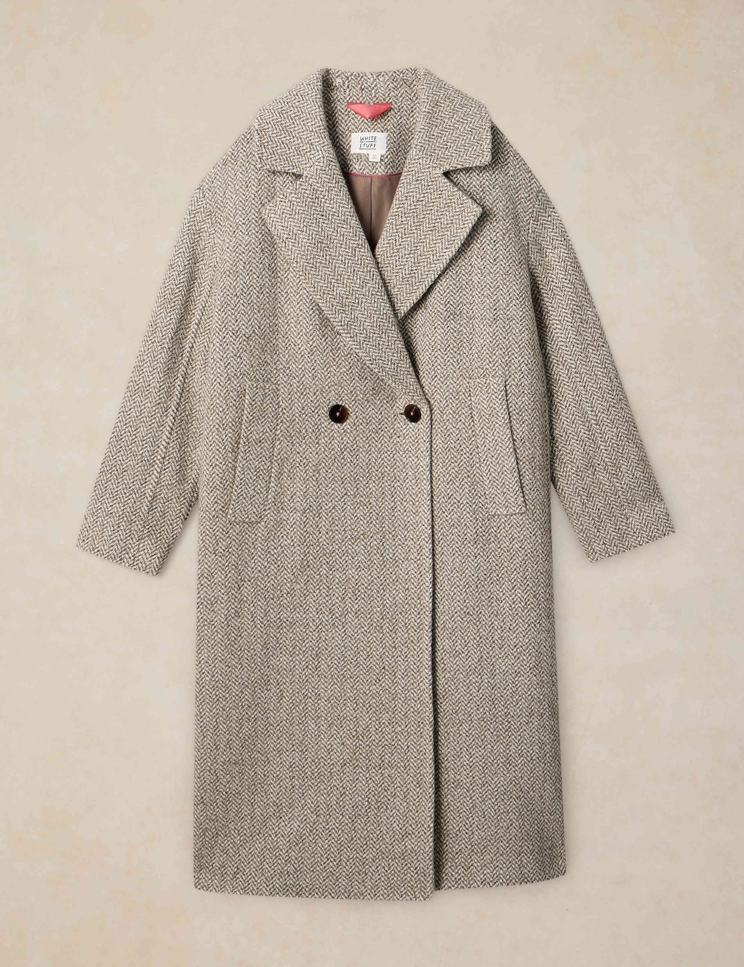 Wool-Blend Collared Crombie Overcoat 2 of 7