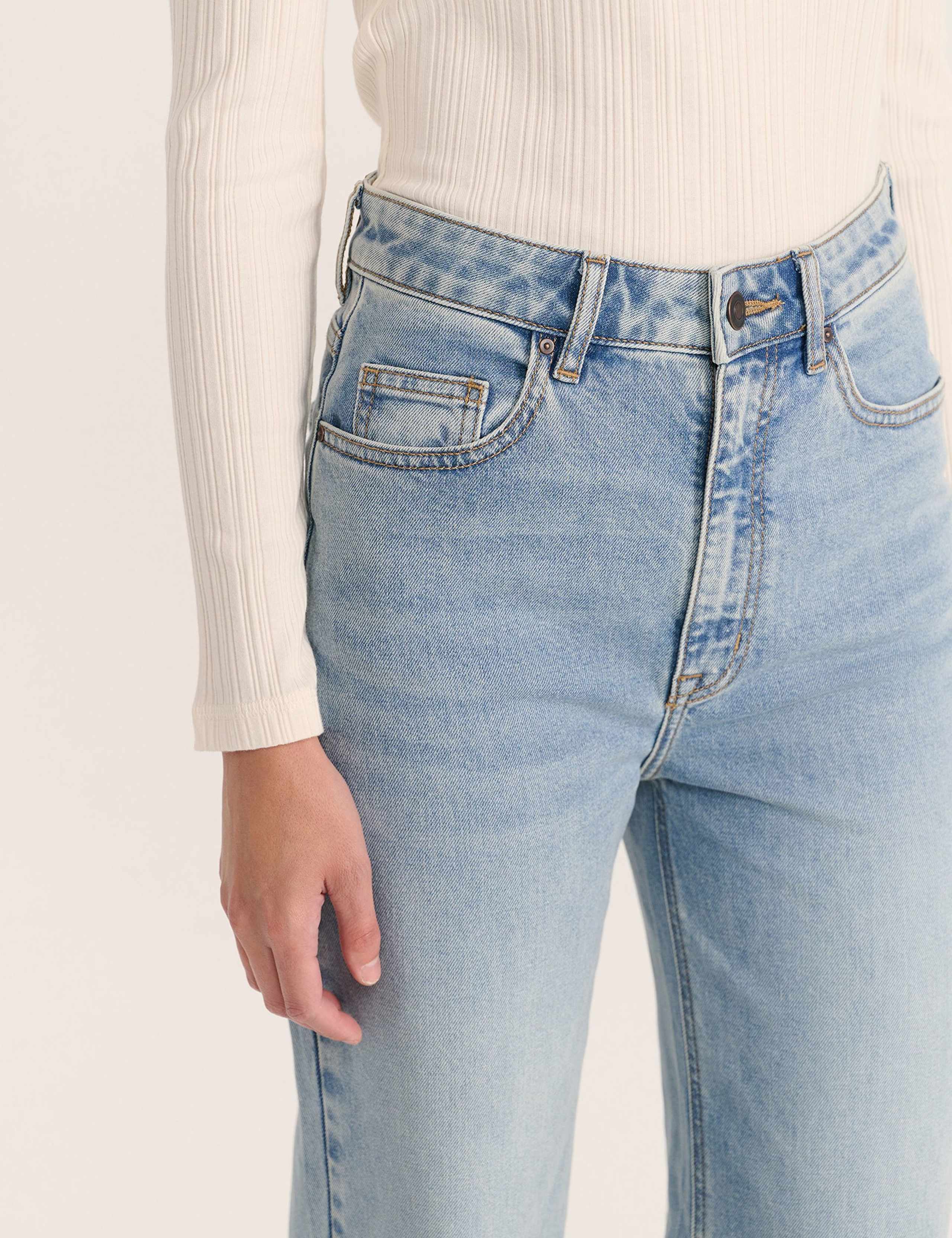 High Waisted Wide Leg Jeans 2 of 5