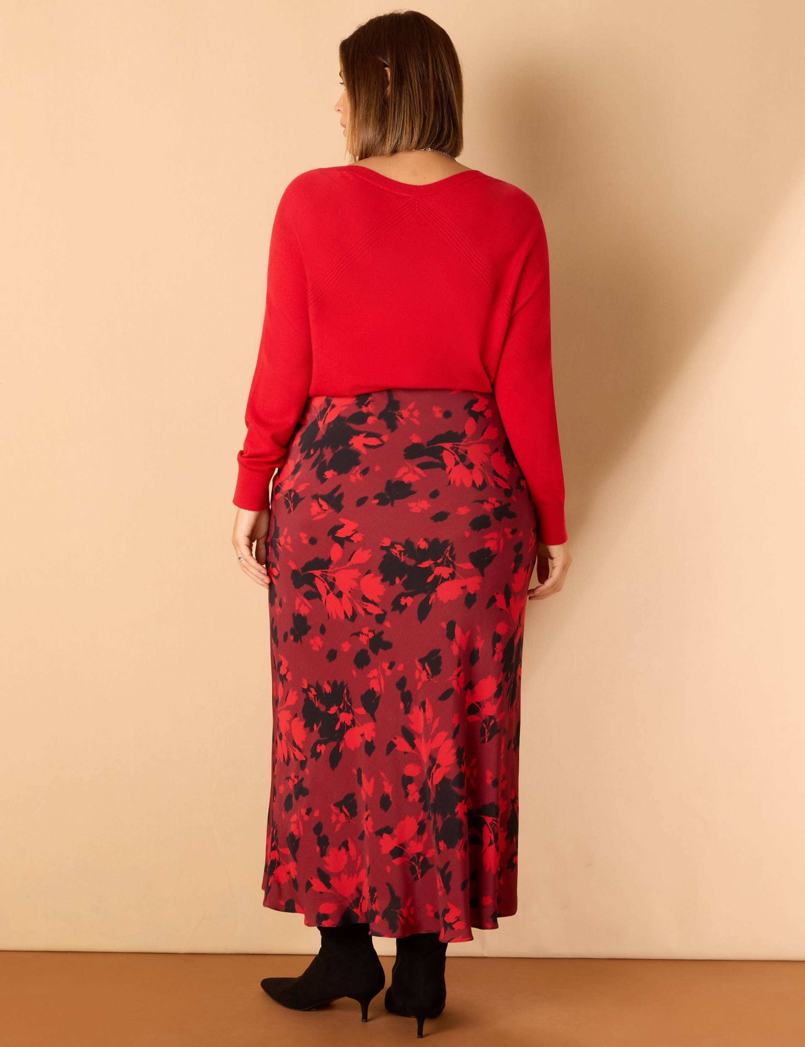 Floral Midaxi Slip Skirt 2 of 3