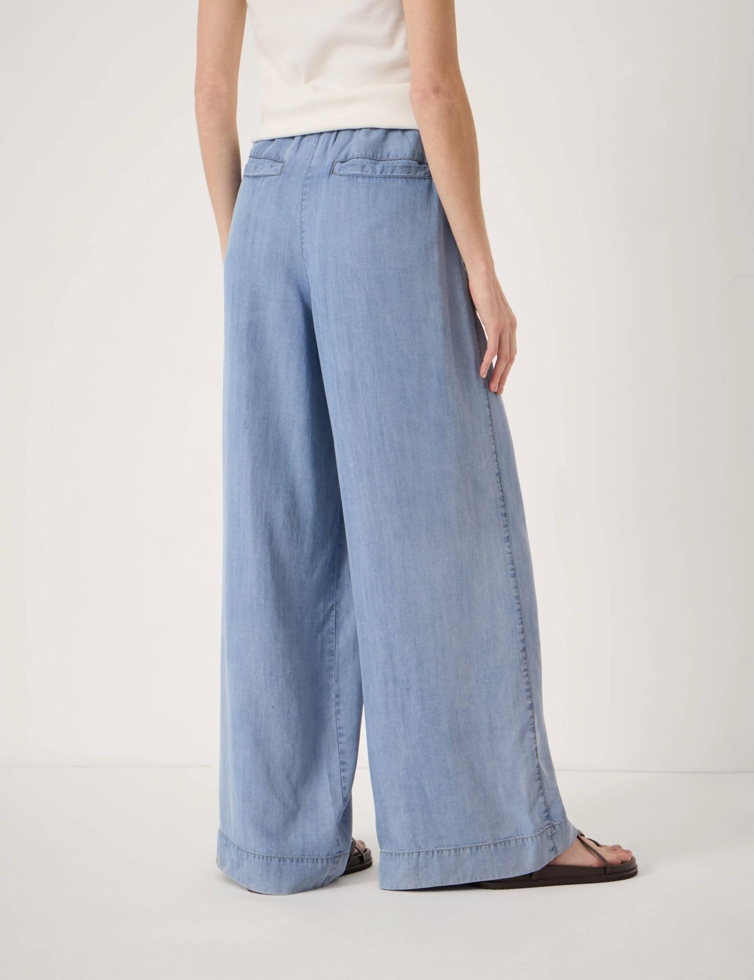 Pure Lyocell Wide Leg Trousers 4 of 5