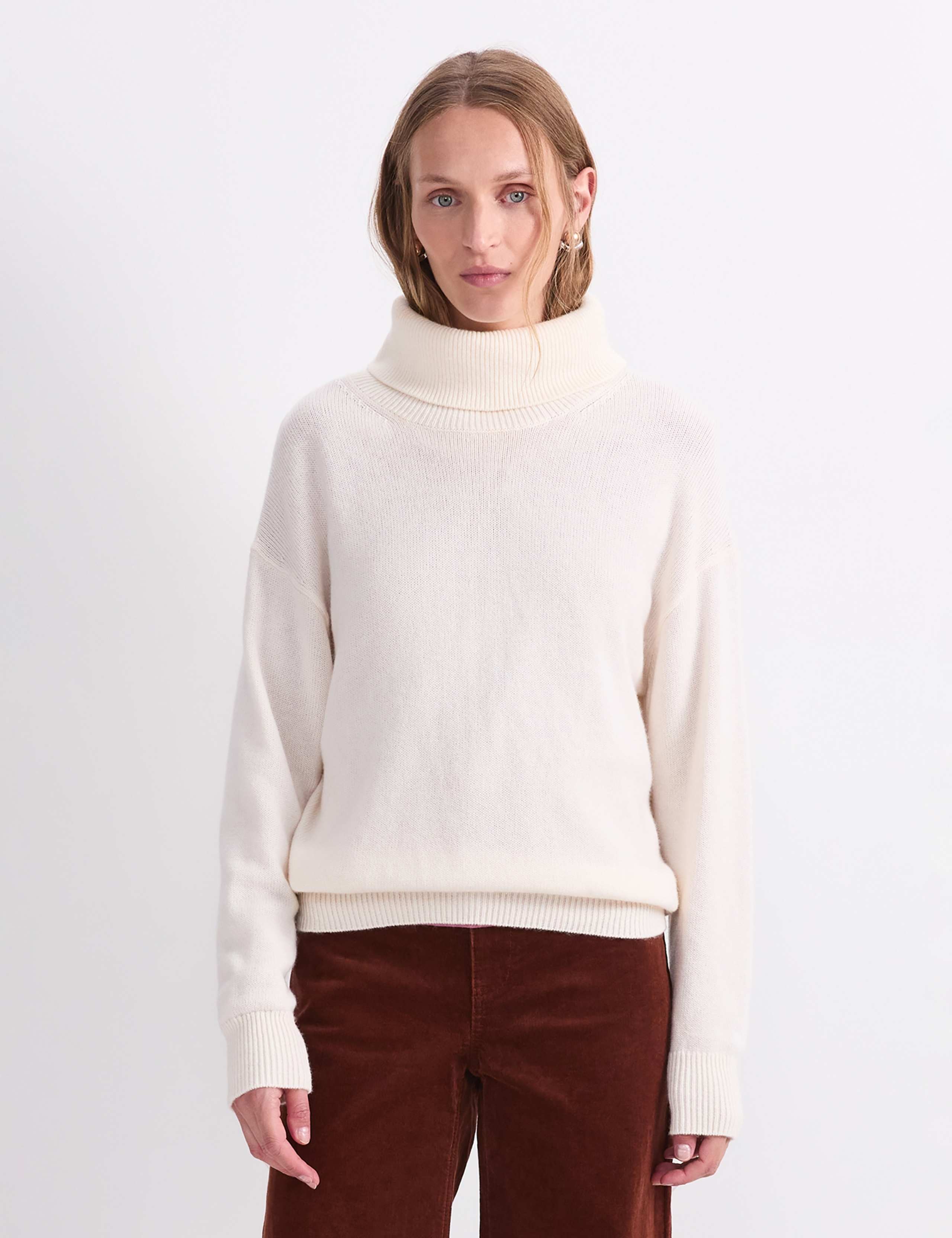 Pure Wool Roll Neck Jumper 1 of 6