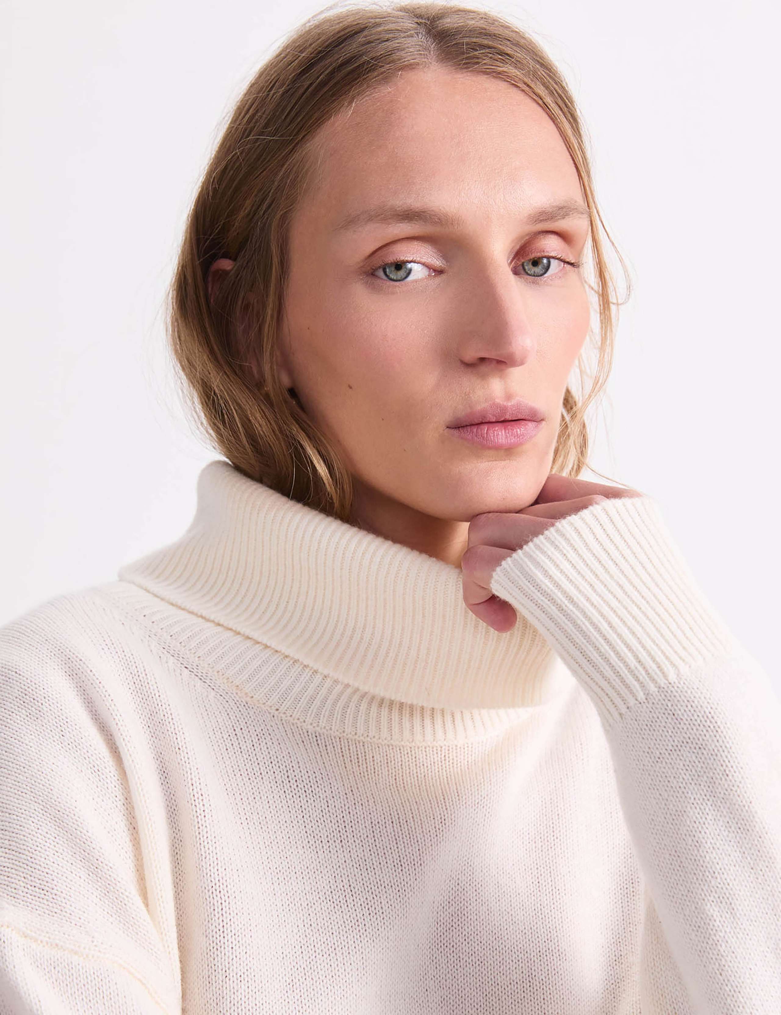 Pure Wool Roll Neck Jumper 5 of 6