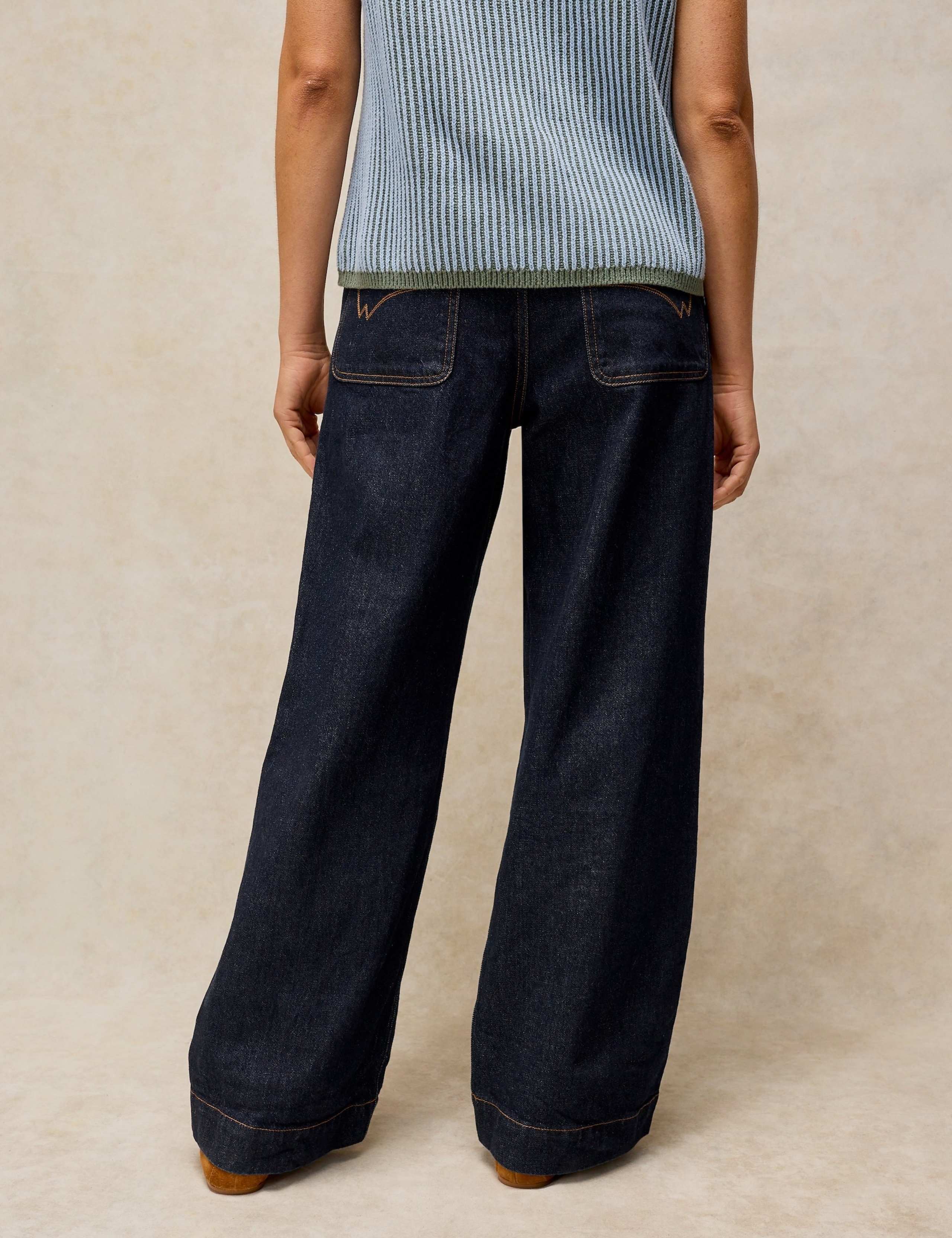 Mid Rise Wide Leg Jeans 3 of 6
