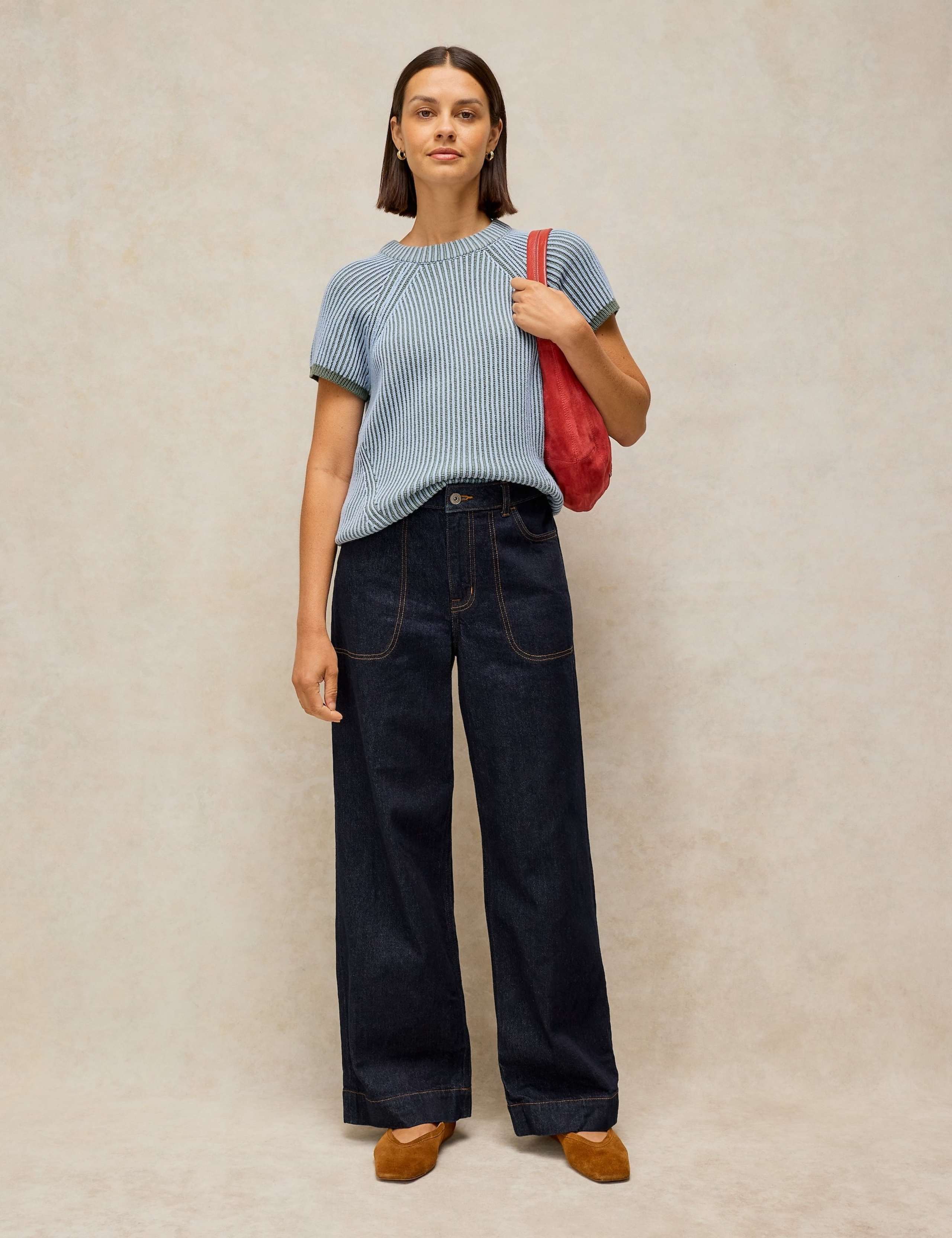 Mid Rise Wide Leg Jeans 4 of 6