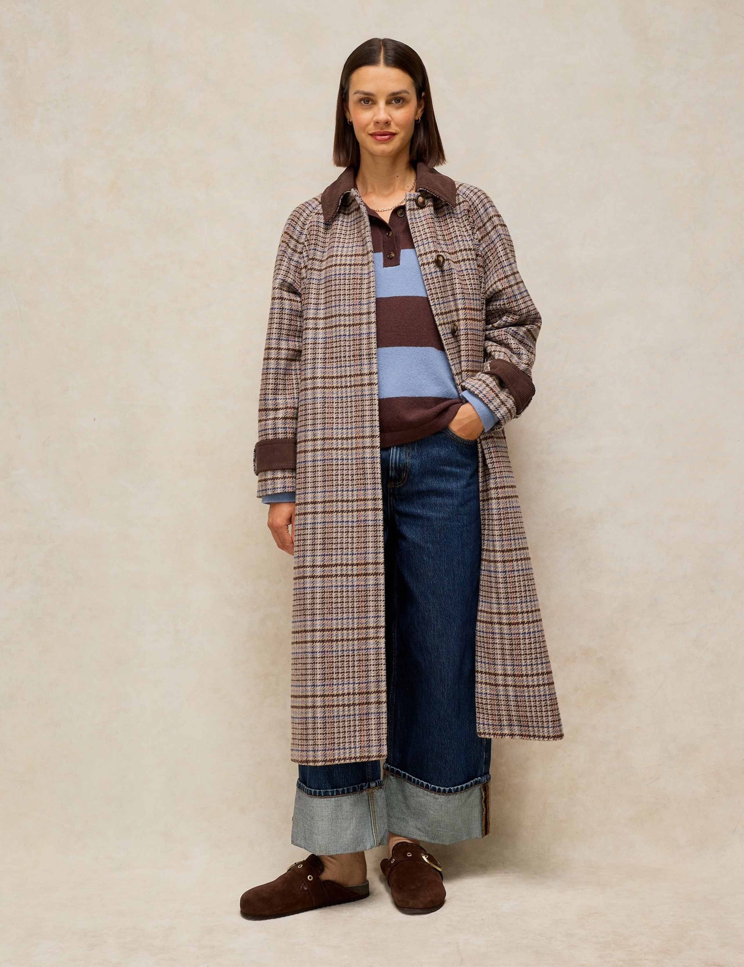 Checked Coat with Wool 3 of 6