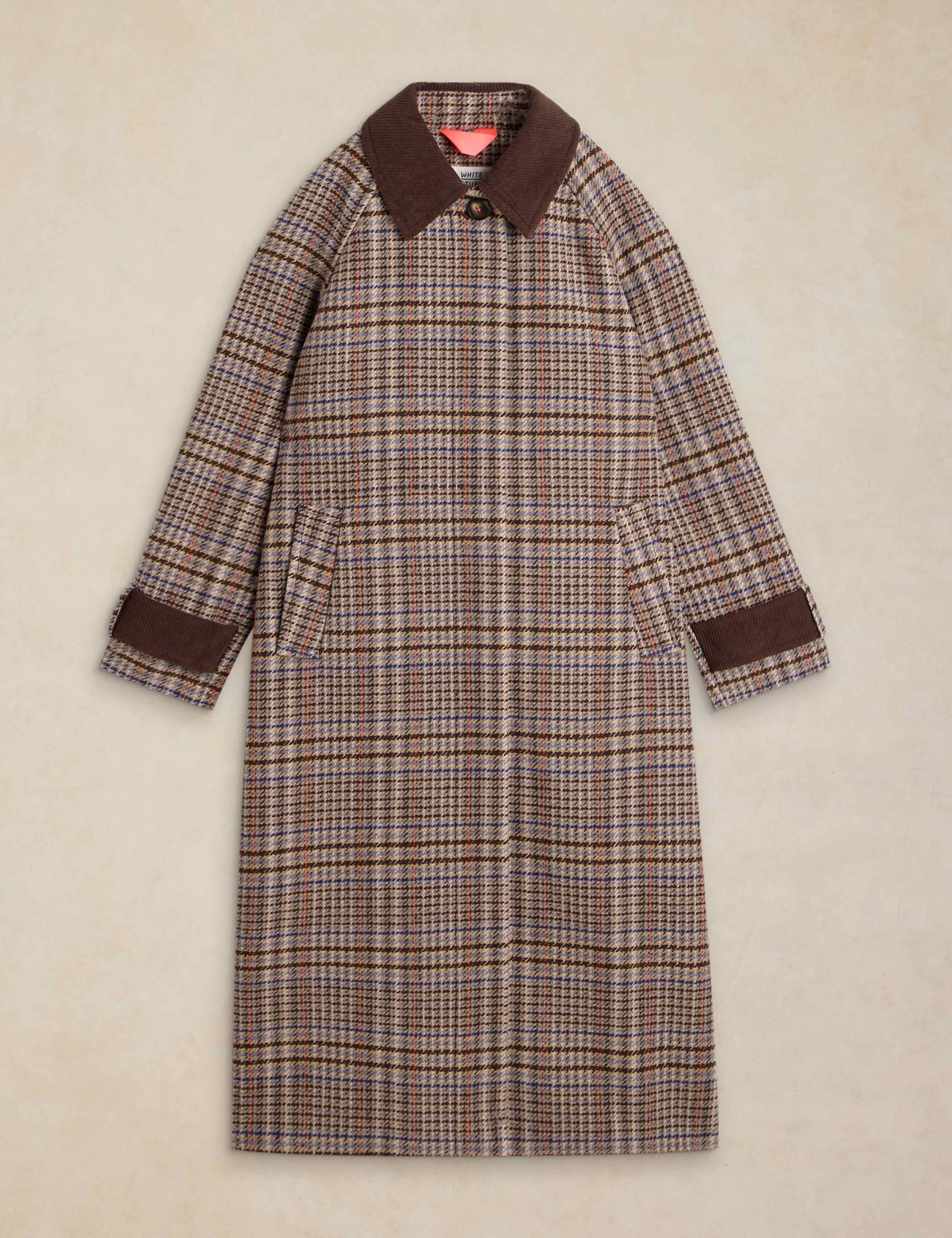 Checked Coat with Wool 2 of 6