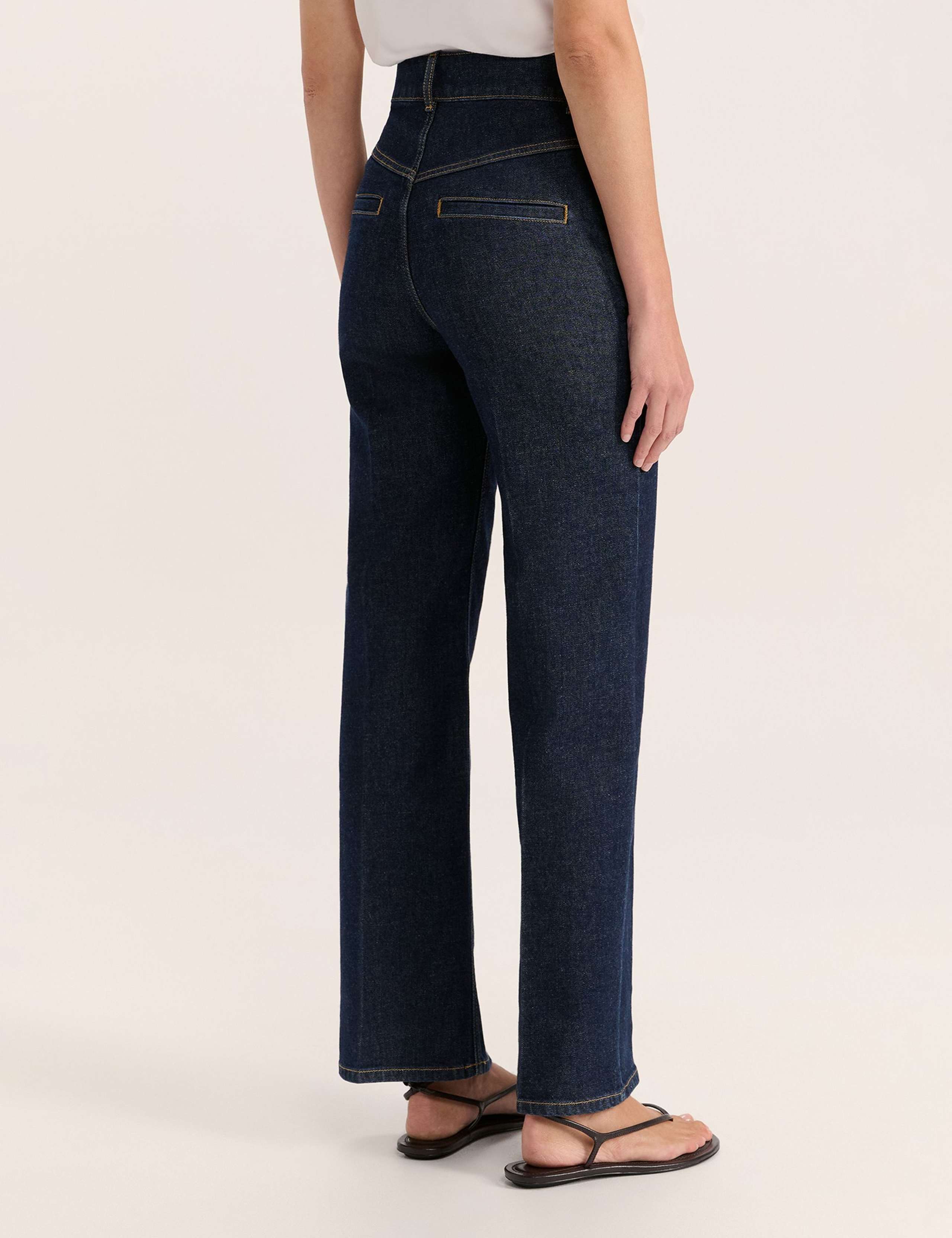 High Waisted Wide Leg Cropped Jeans 4 of 6