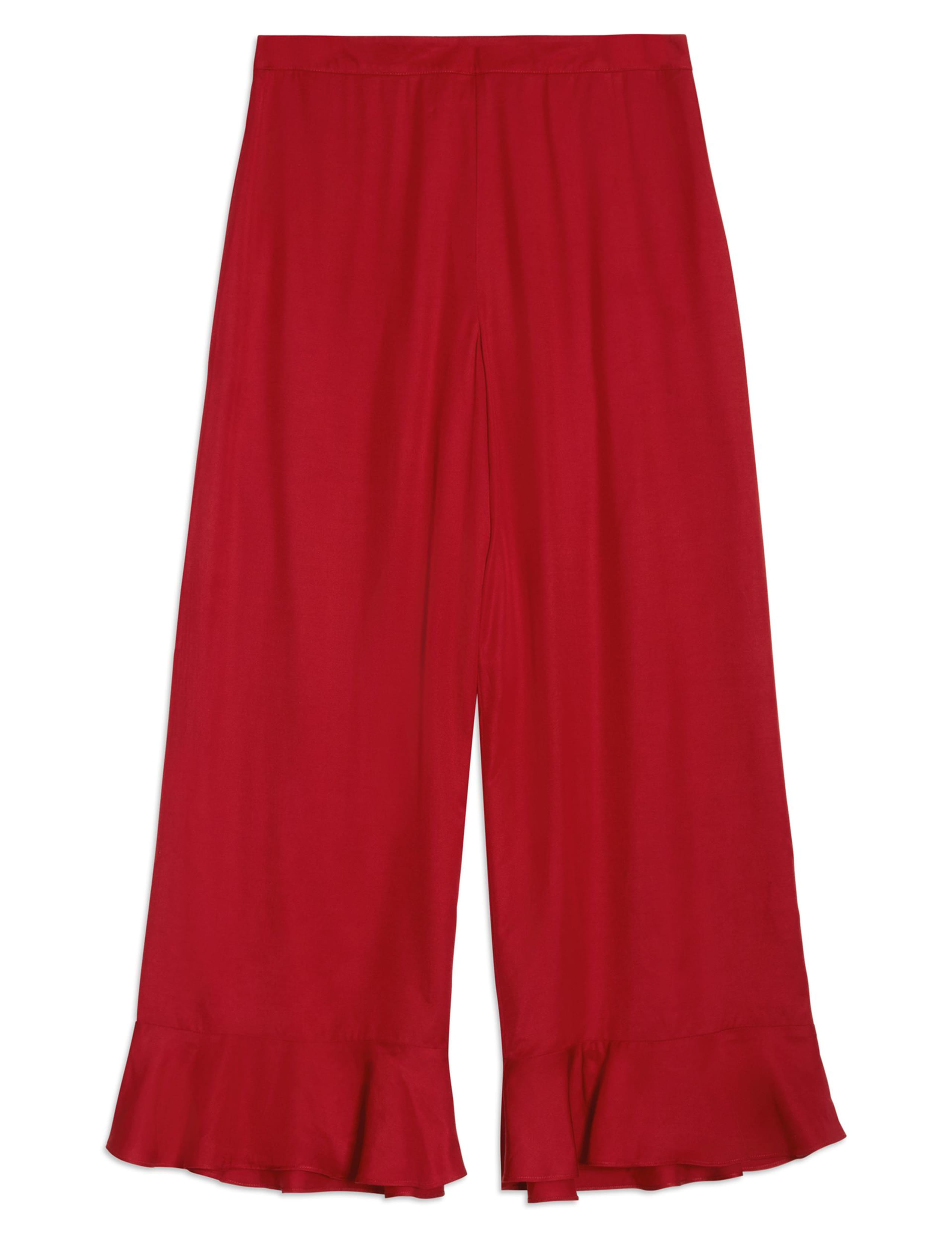 Elasticated Waist Wide Leg Flared Trousers 2 of 5