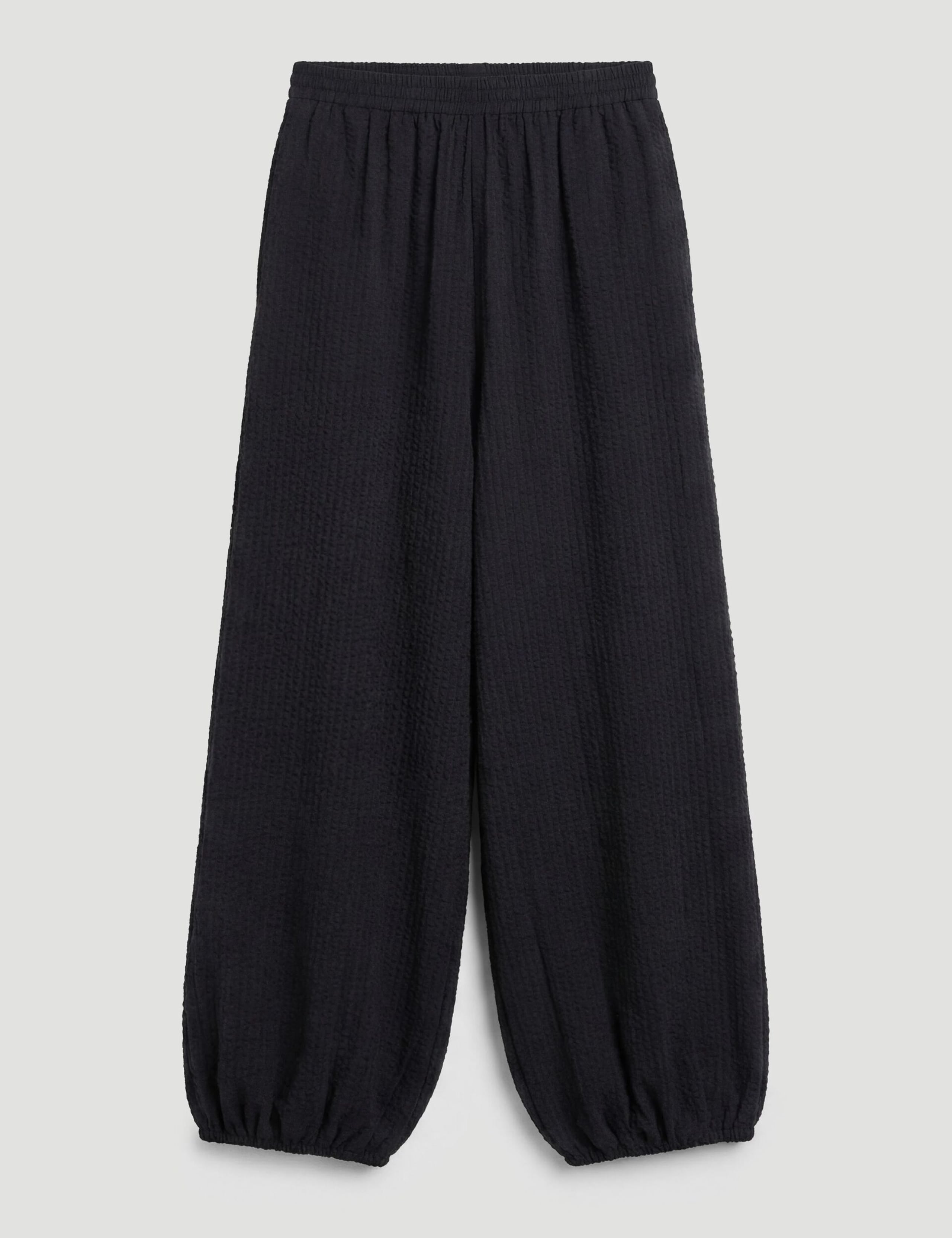 Pure Cotton Seersucker Balloon Trousers 2 of 6