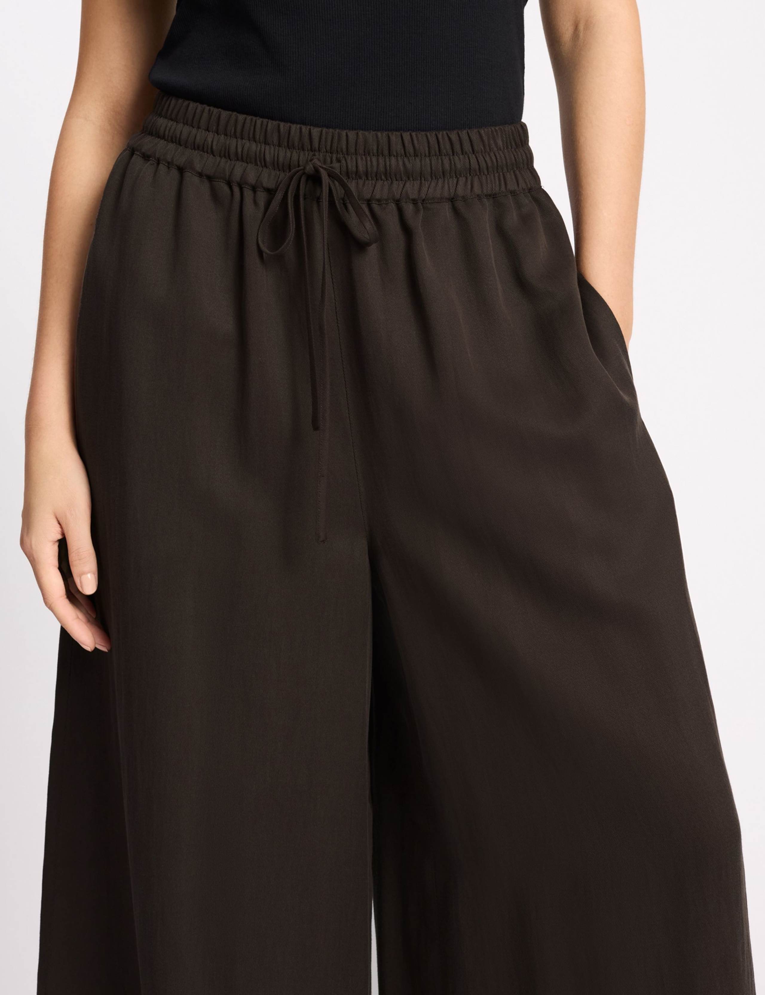 Tencel™ Rich Wide Leg Trousers 4 of 4