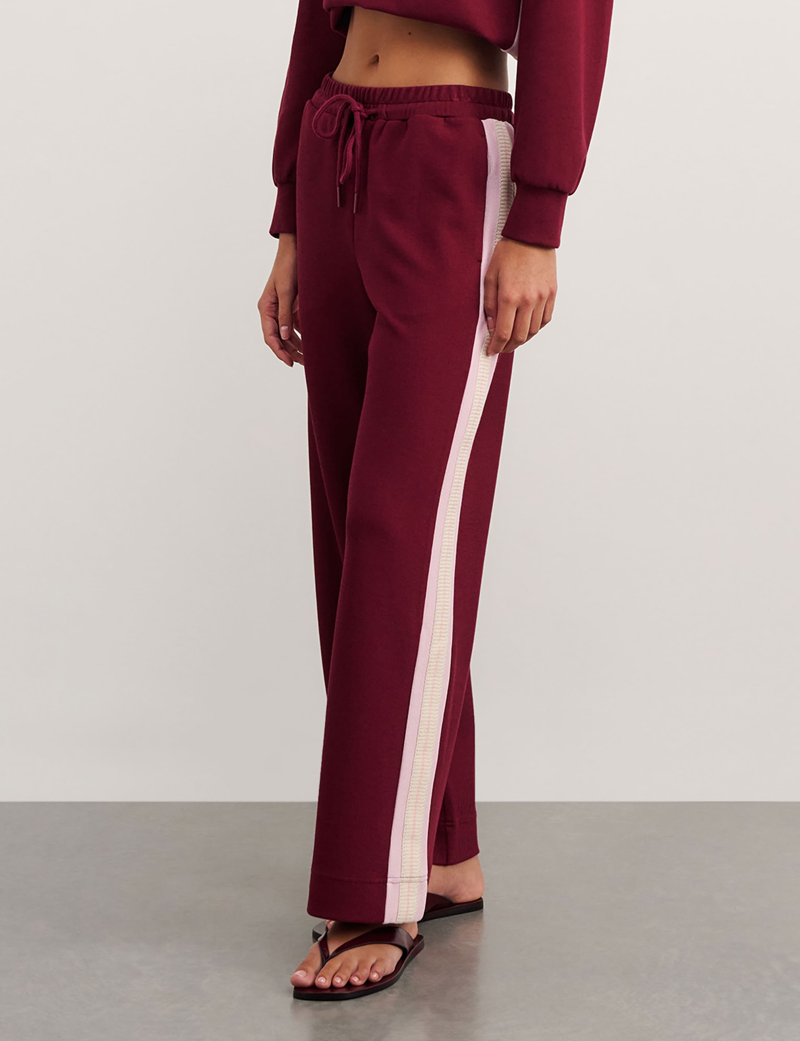 Side Stripe Wide Leg Joggers 3 of 6