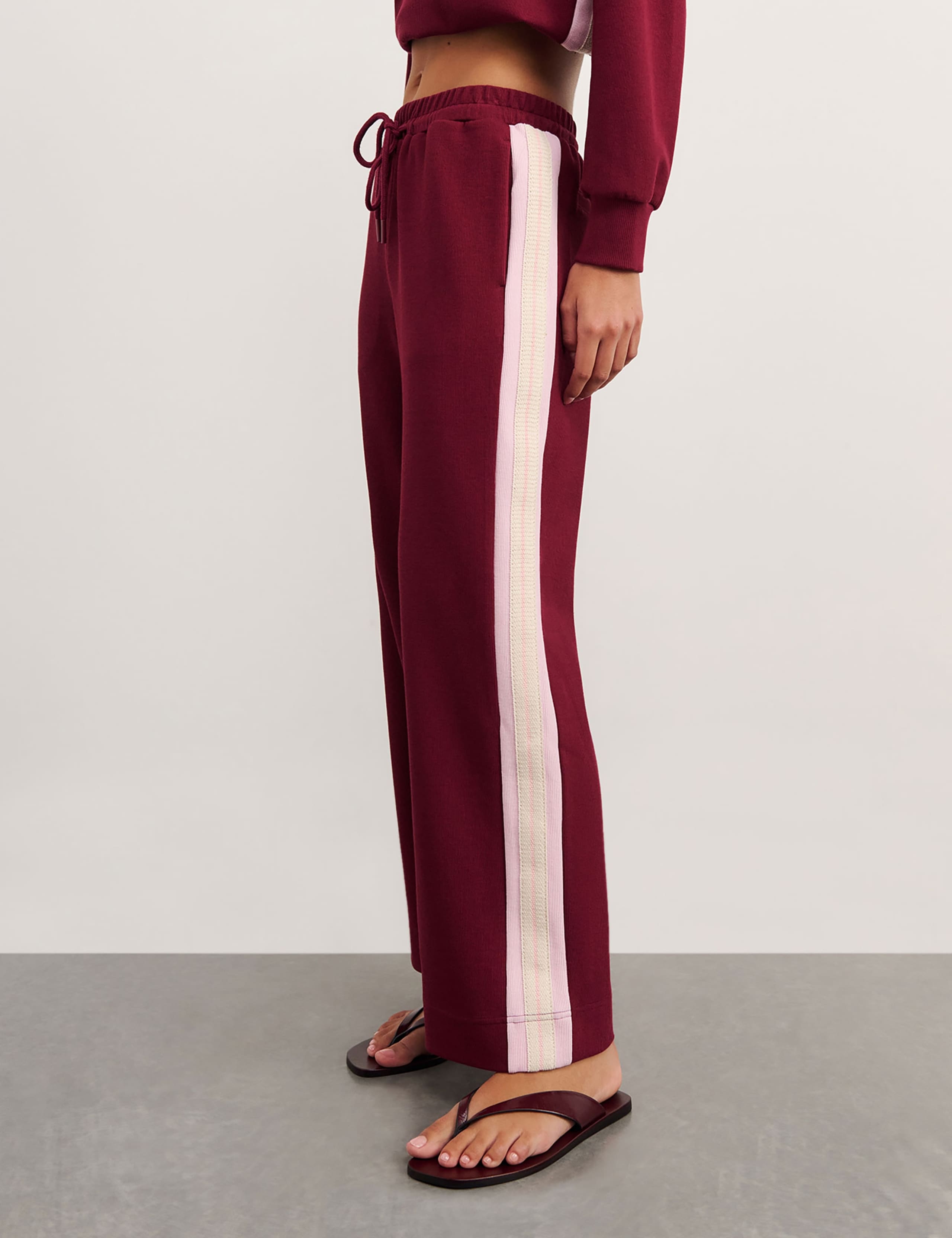 Side Stripe Wide Leg Joggers 4 of 6