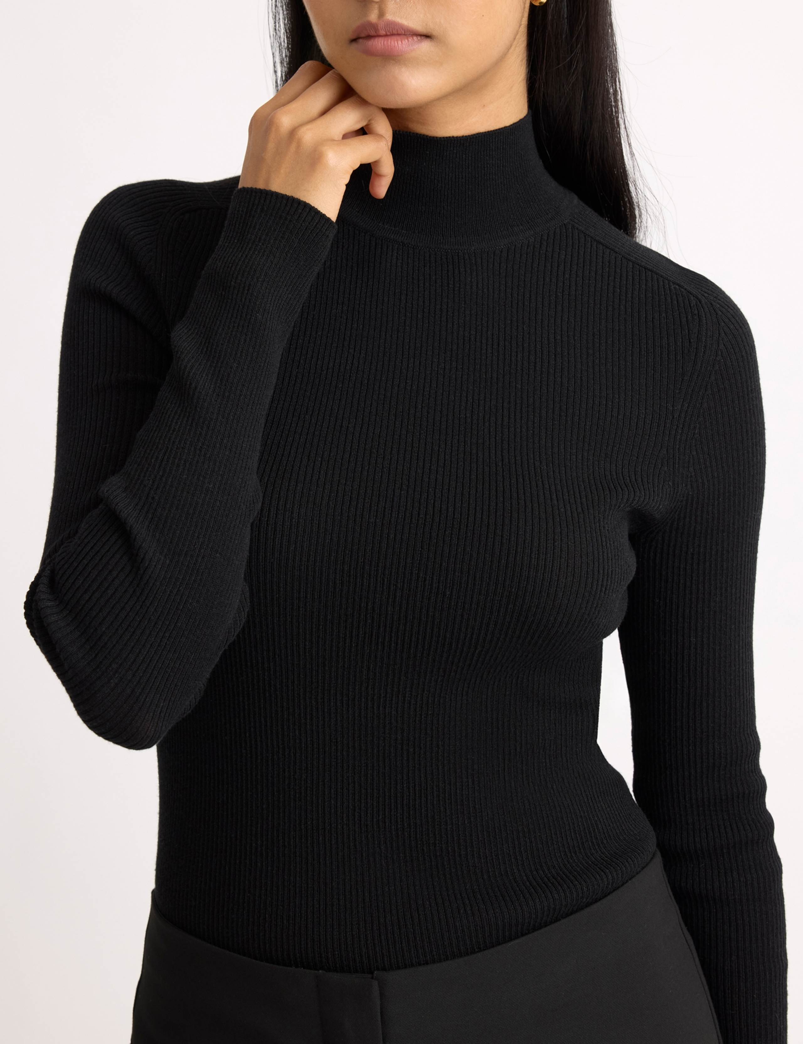 Ribbed Funnel Neck Jumper 3 of 4