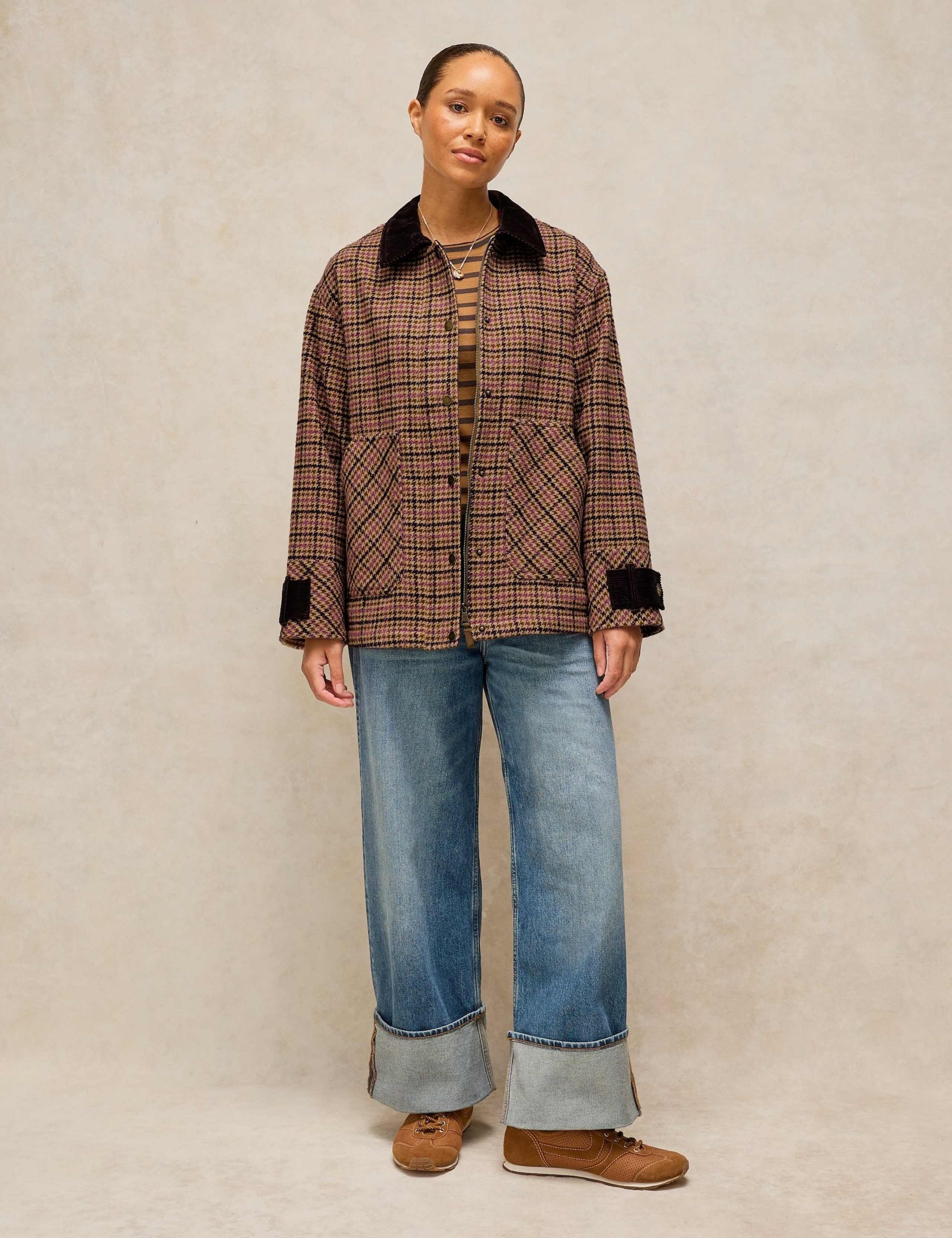 Checked Coat with Wool 3 of 7