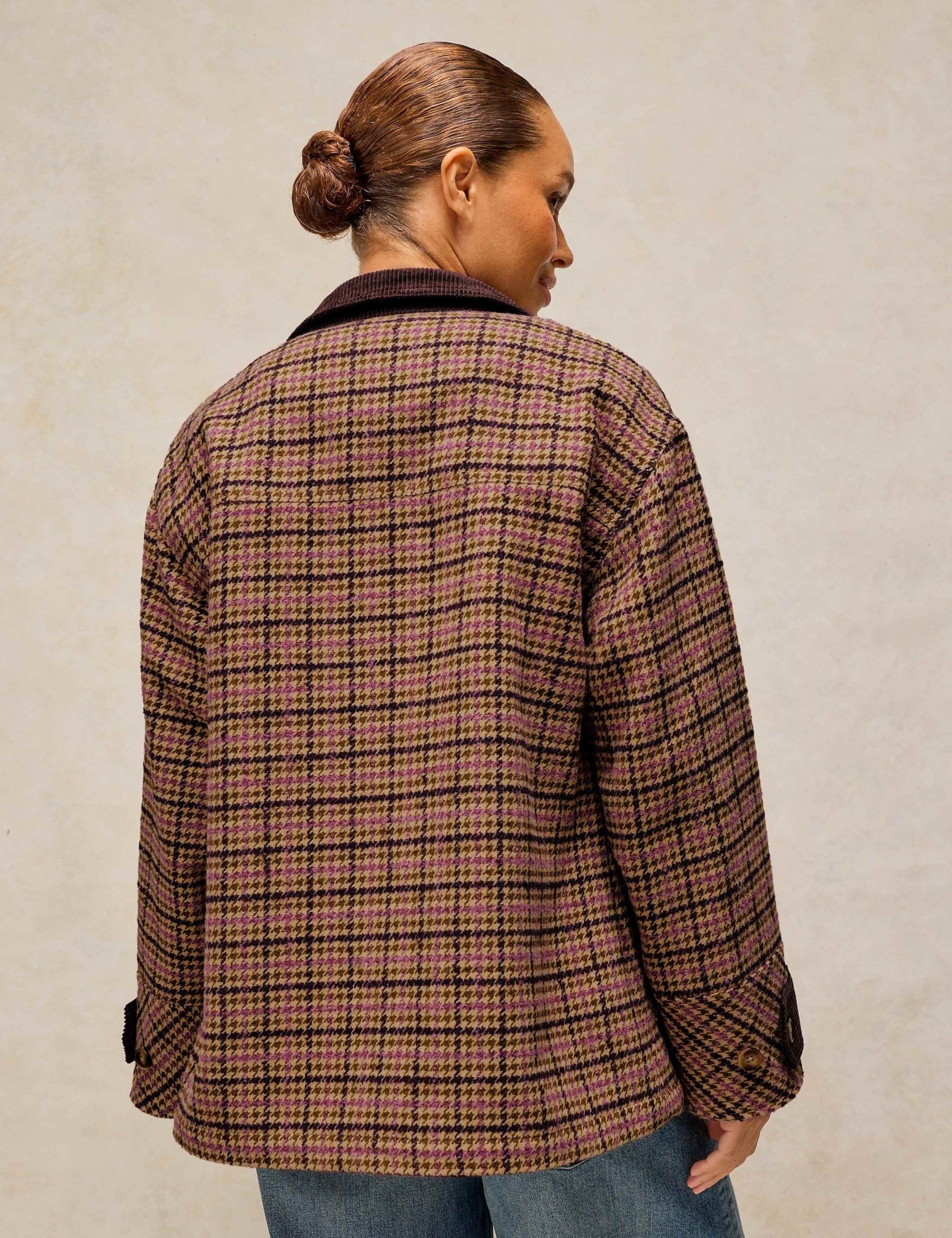 Checked Coat with Wool 4 of 7