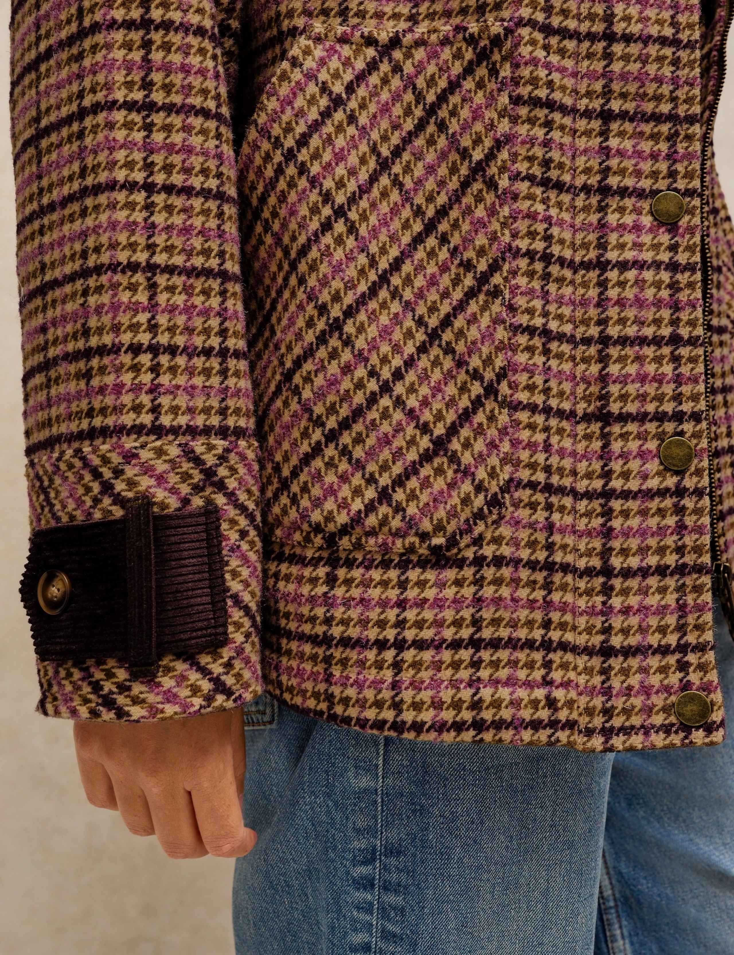 Checked Coat with Wool 6 of 7