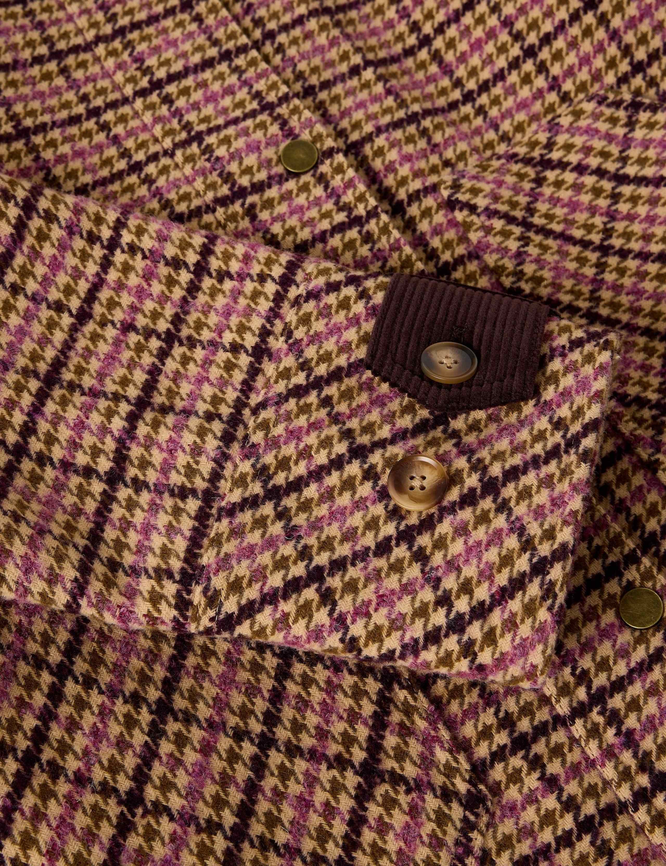Checked Coat with Wool 7 of 7
