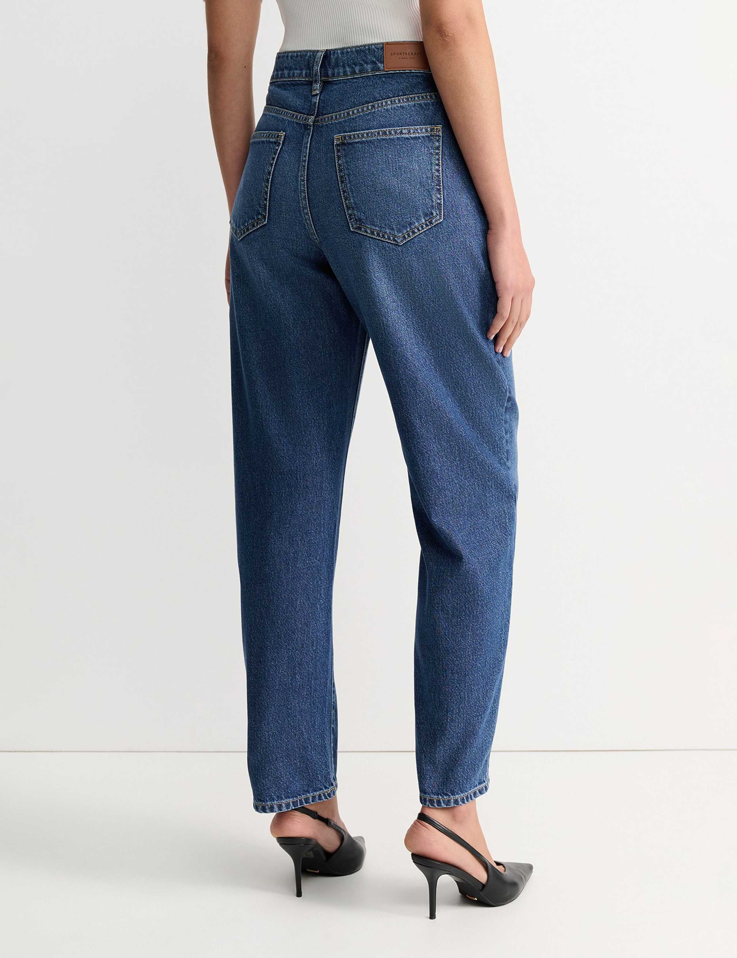 Lyocell Blend High Waisted Barrel Jeans 3 of 5