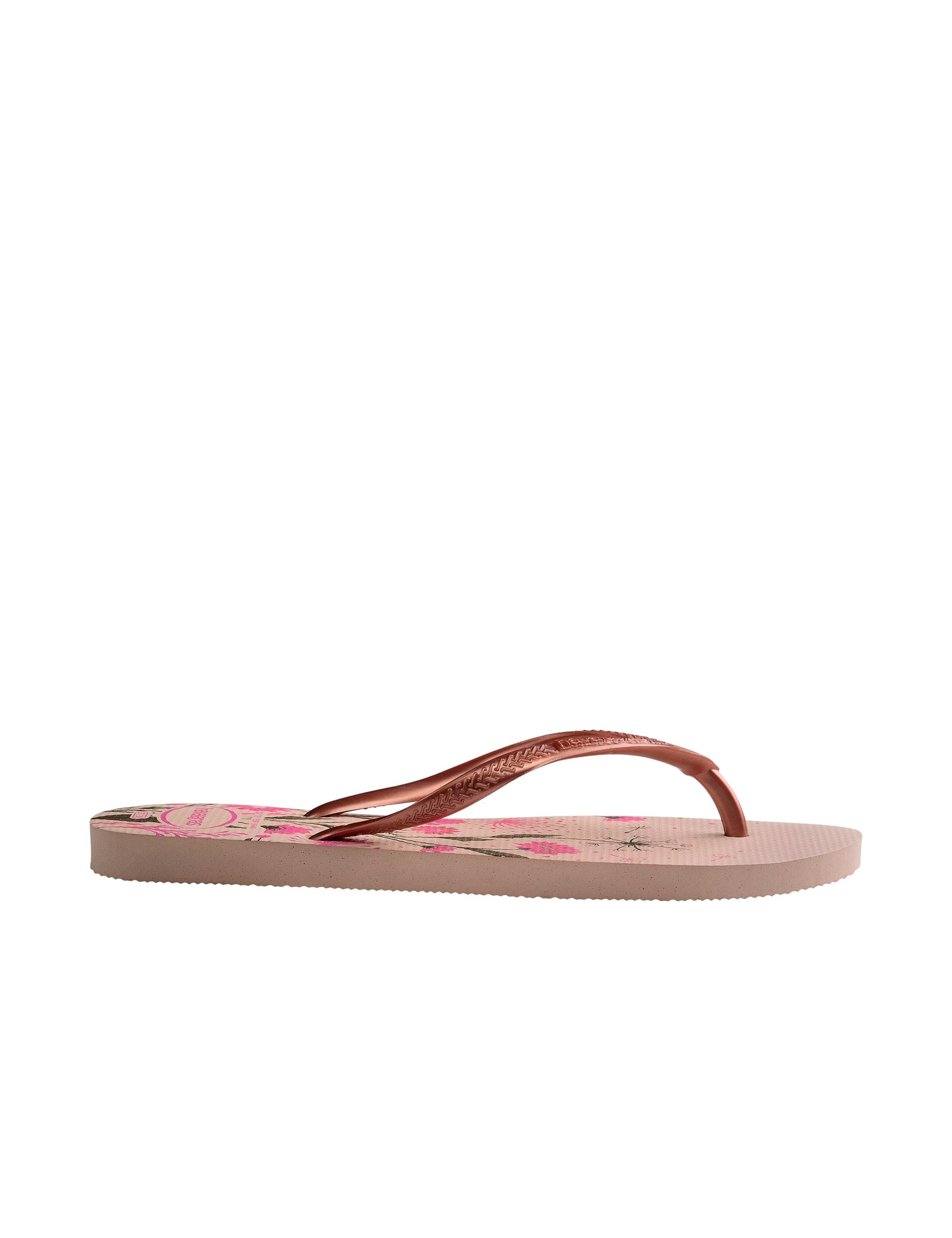 Floral Flat Flip Flops 1 of 4