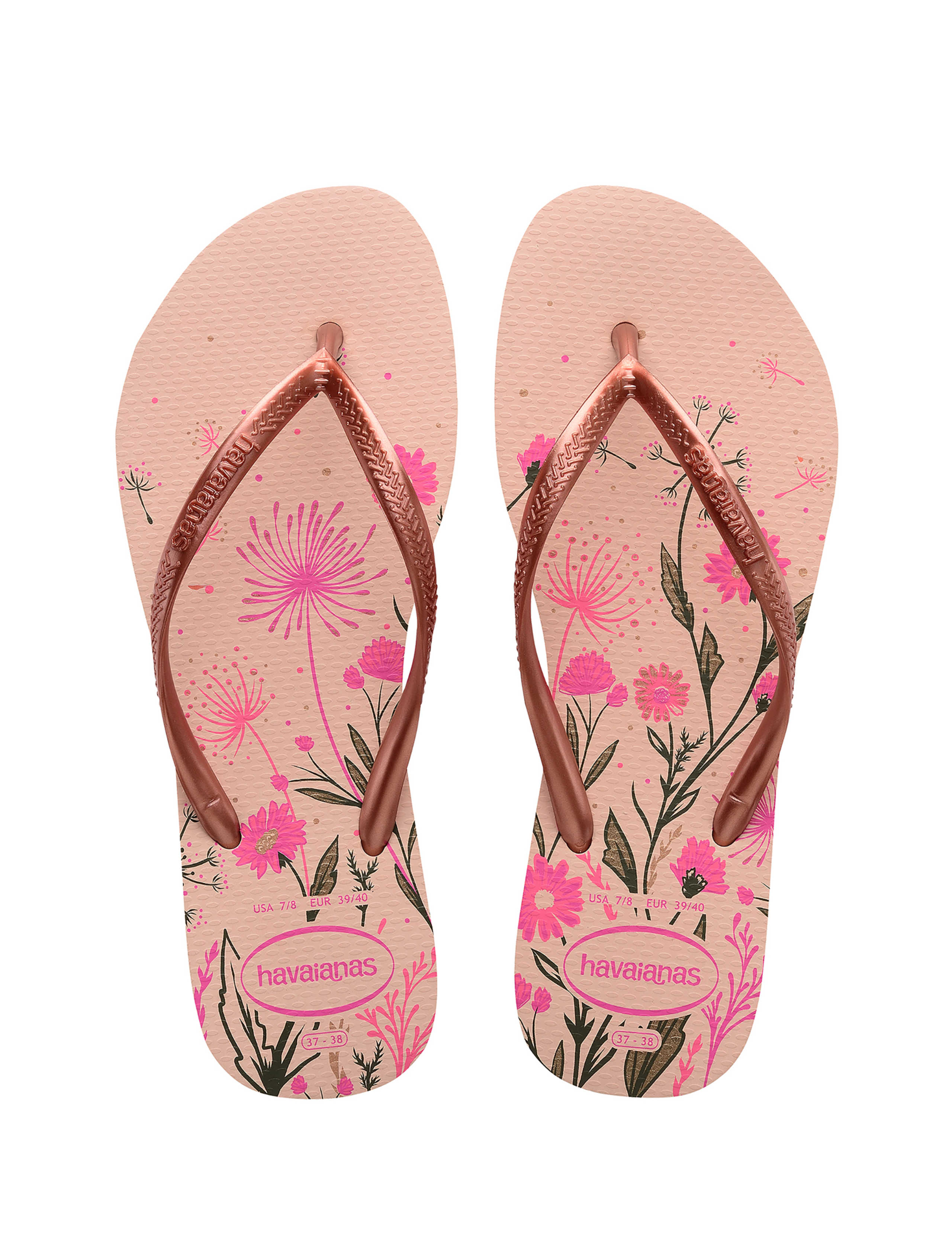 Floral Flat Flip Flops 4 of 4