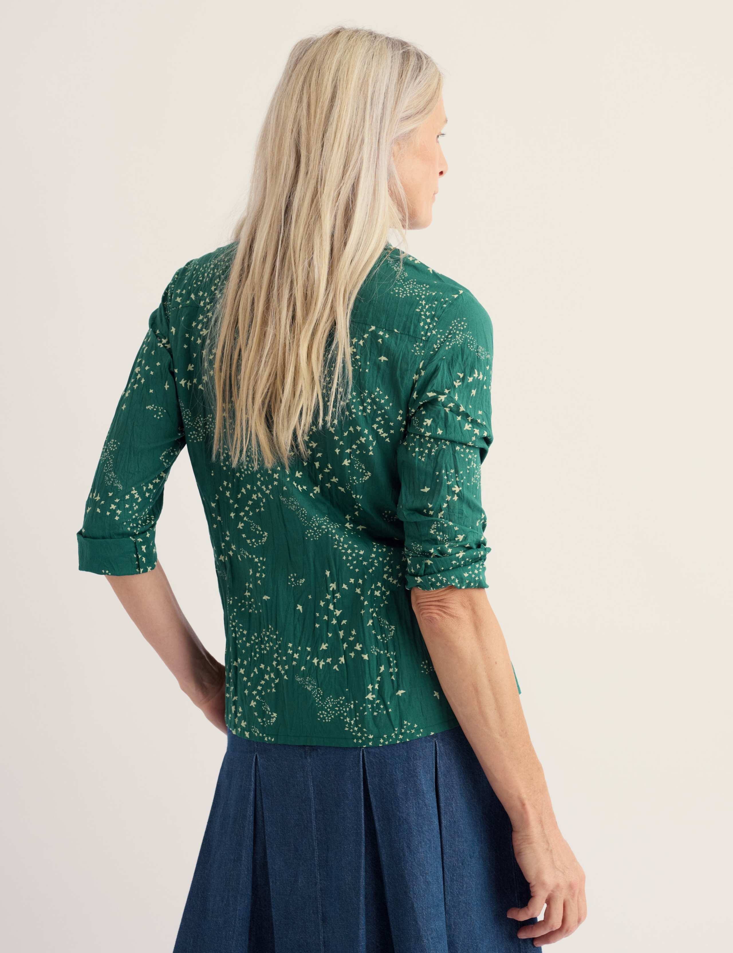 Pure Cotton Printed Collared Long Sleeve Regular Fit Shirt 4 of 6