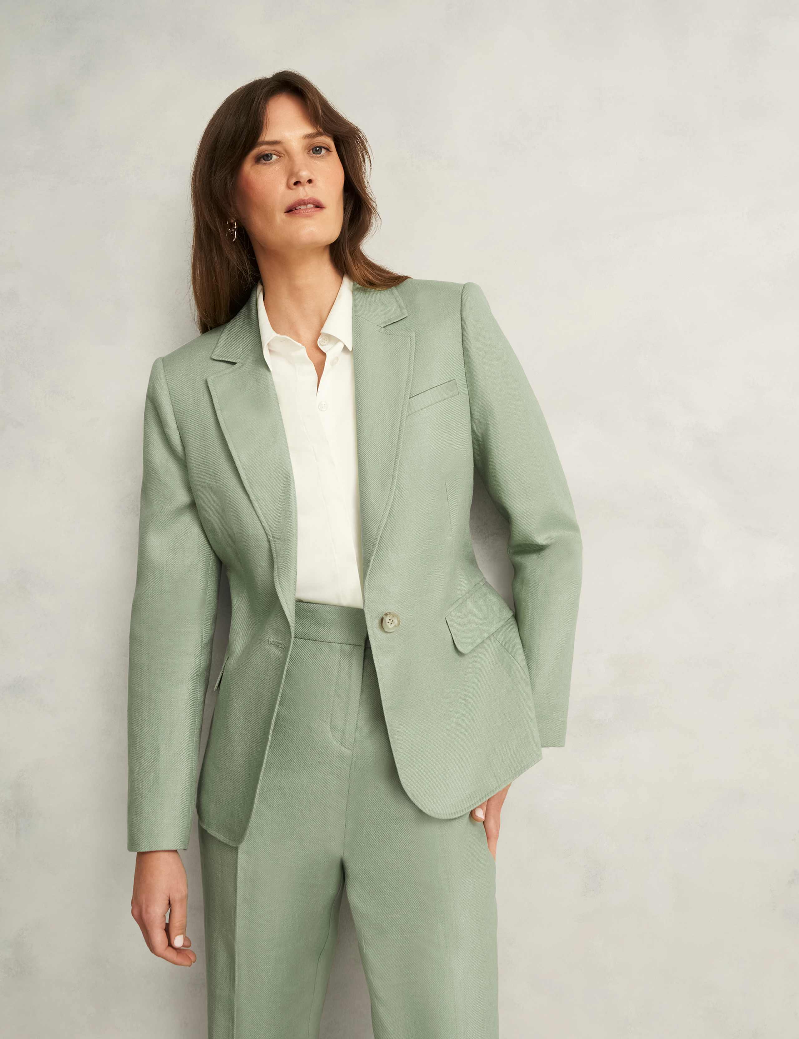 Pure Linen Single Breasted Blazer 4 of 7