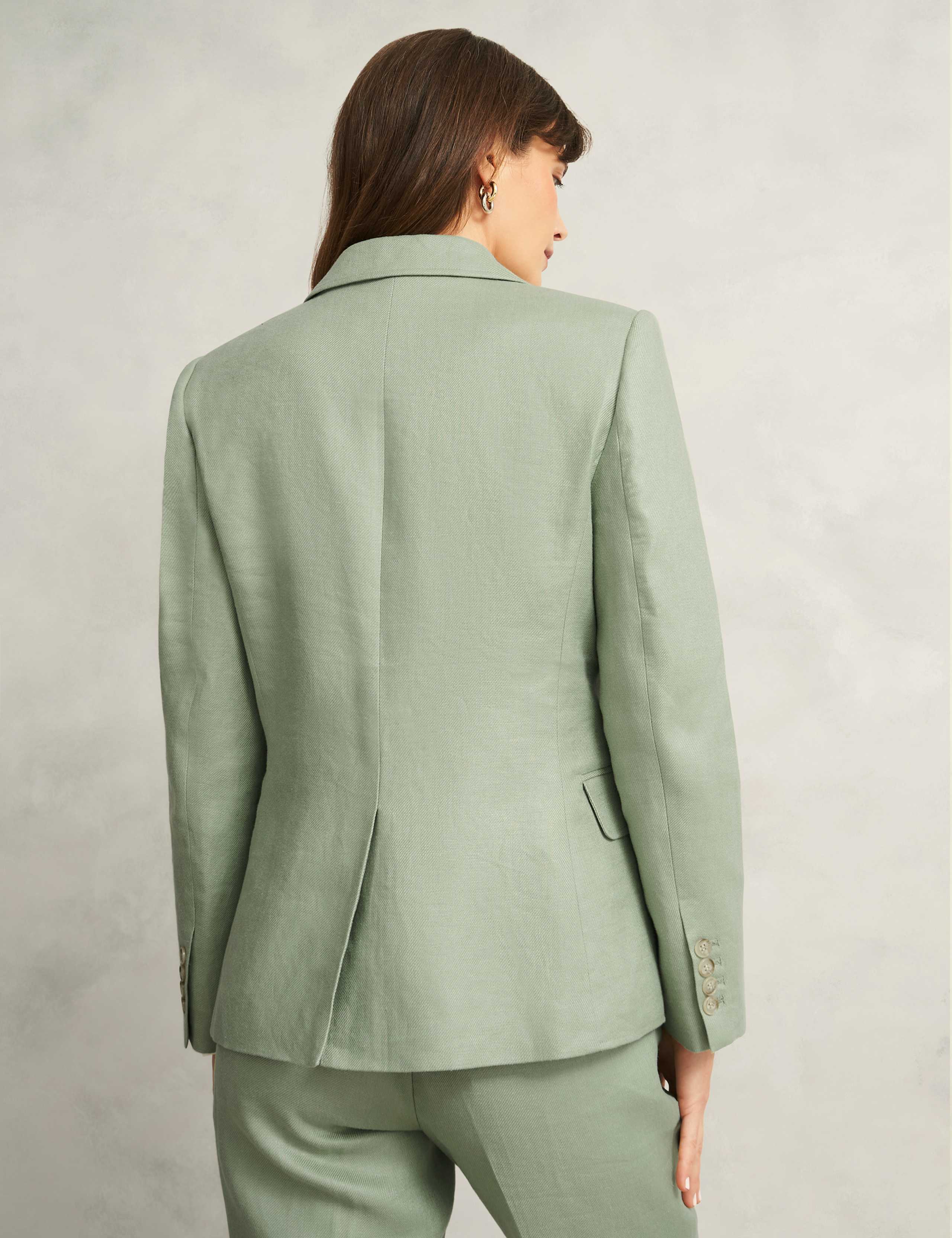 Pure Linen Single Breasted Blazer 6 of 7