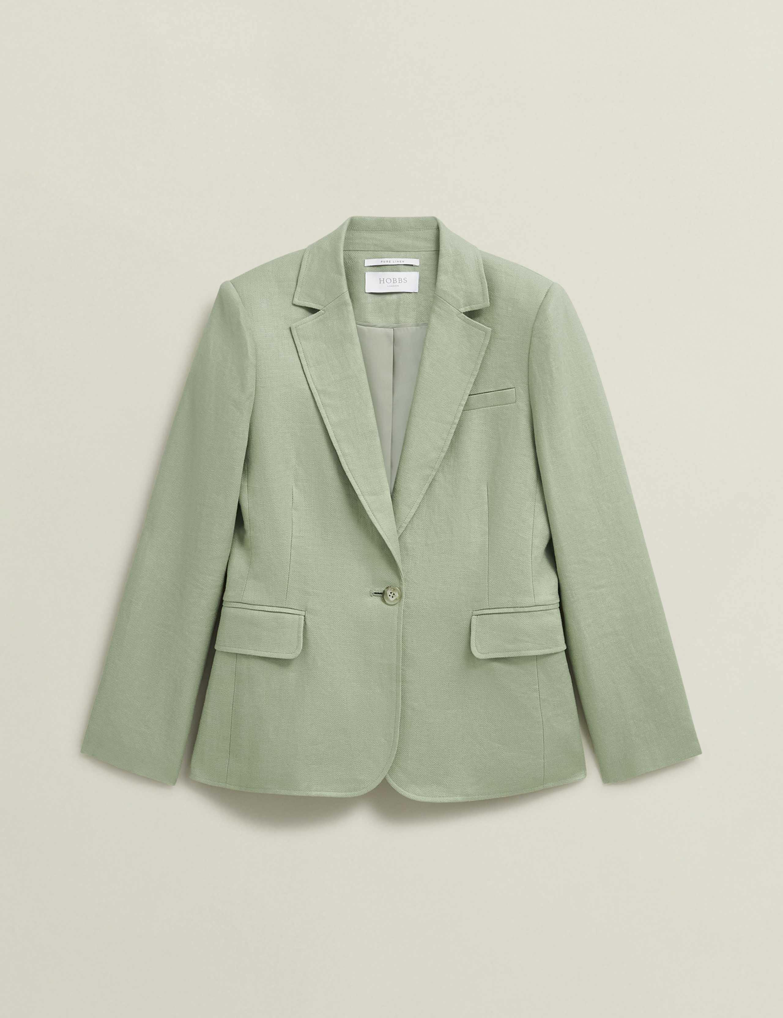 Pure Linen Single Breasted Blazer 2 of 7