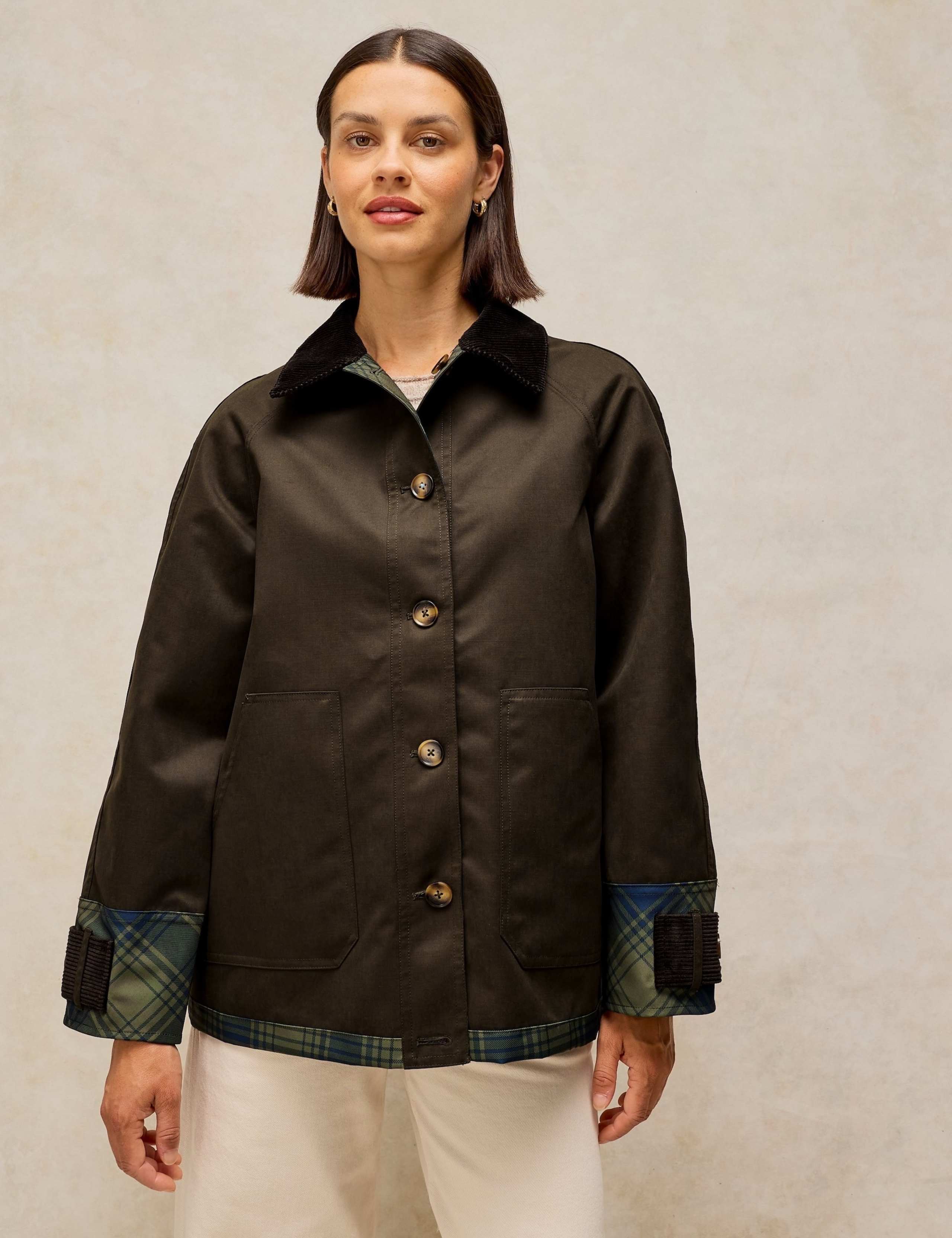 Reversible Checked Collared Jacket 8 of 8