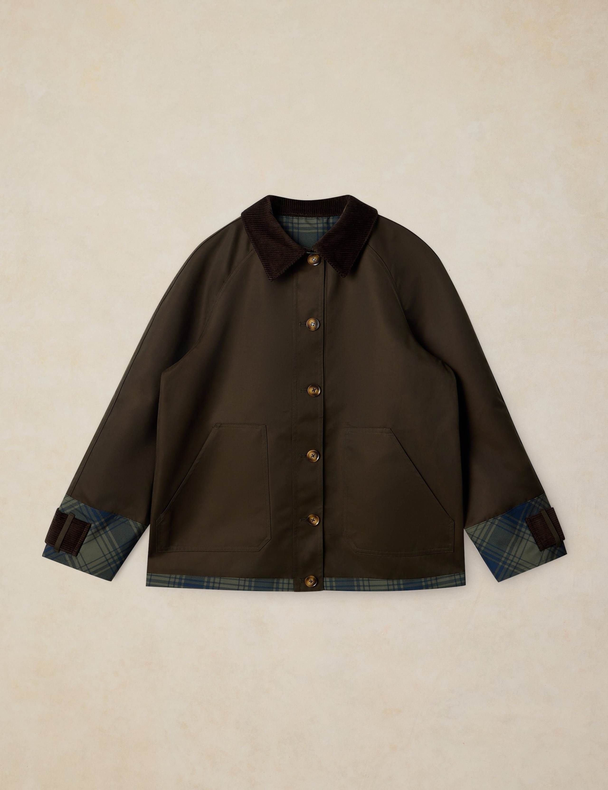 Reversible Checked Collared Jacket 2 of 8