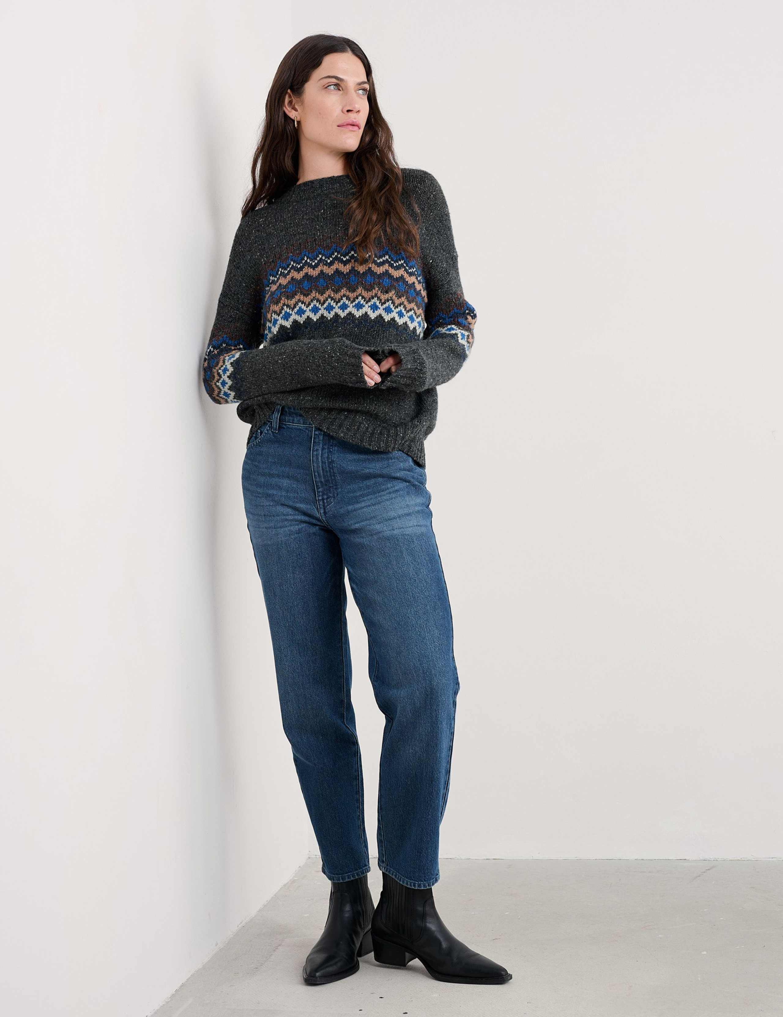 Wool Rich Fair Isle Stich Detail Jumper 4 of 6