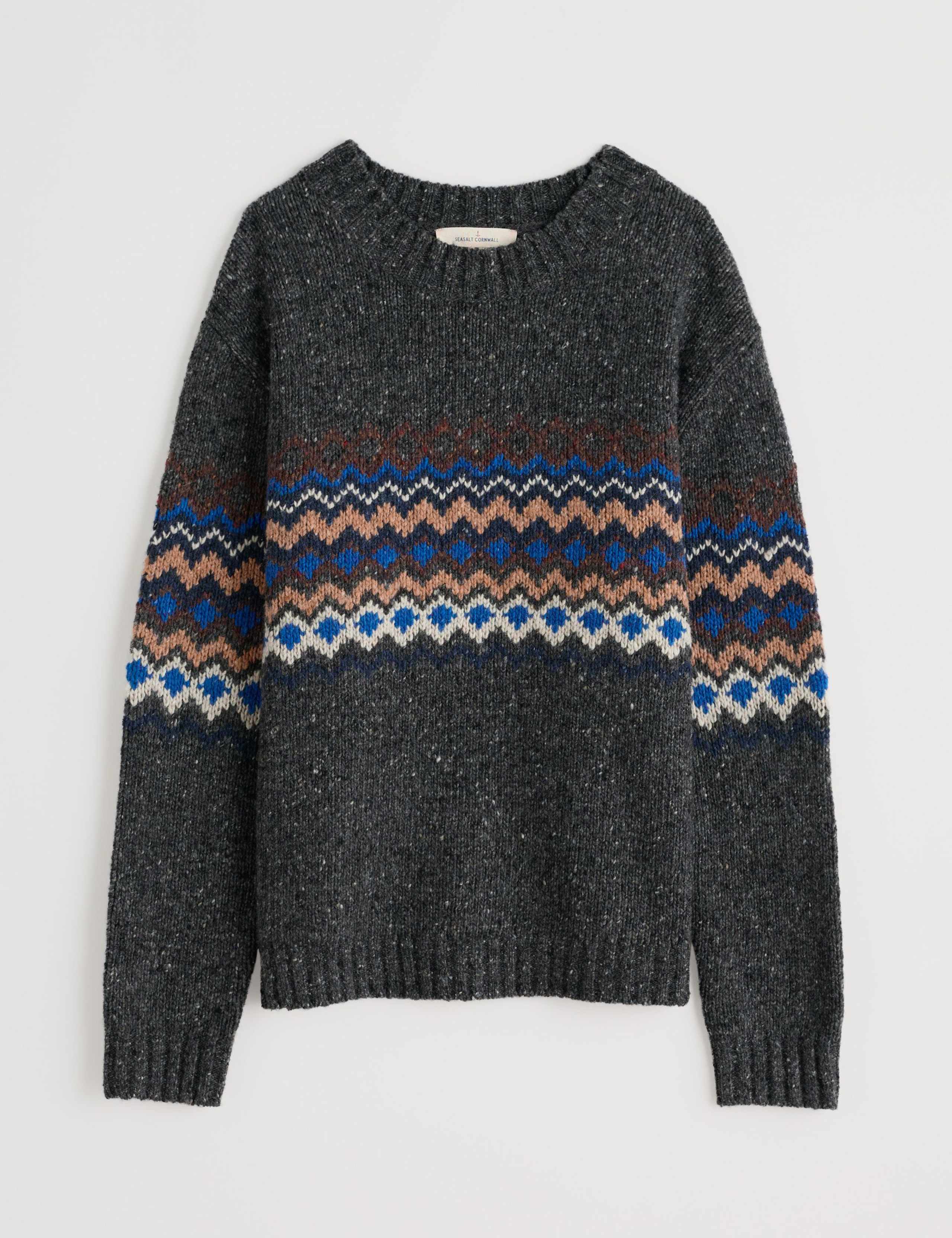 Wool Rich Fair Isle Stich Detail Jumper 2 of 6