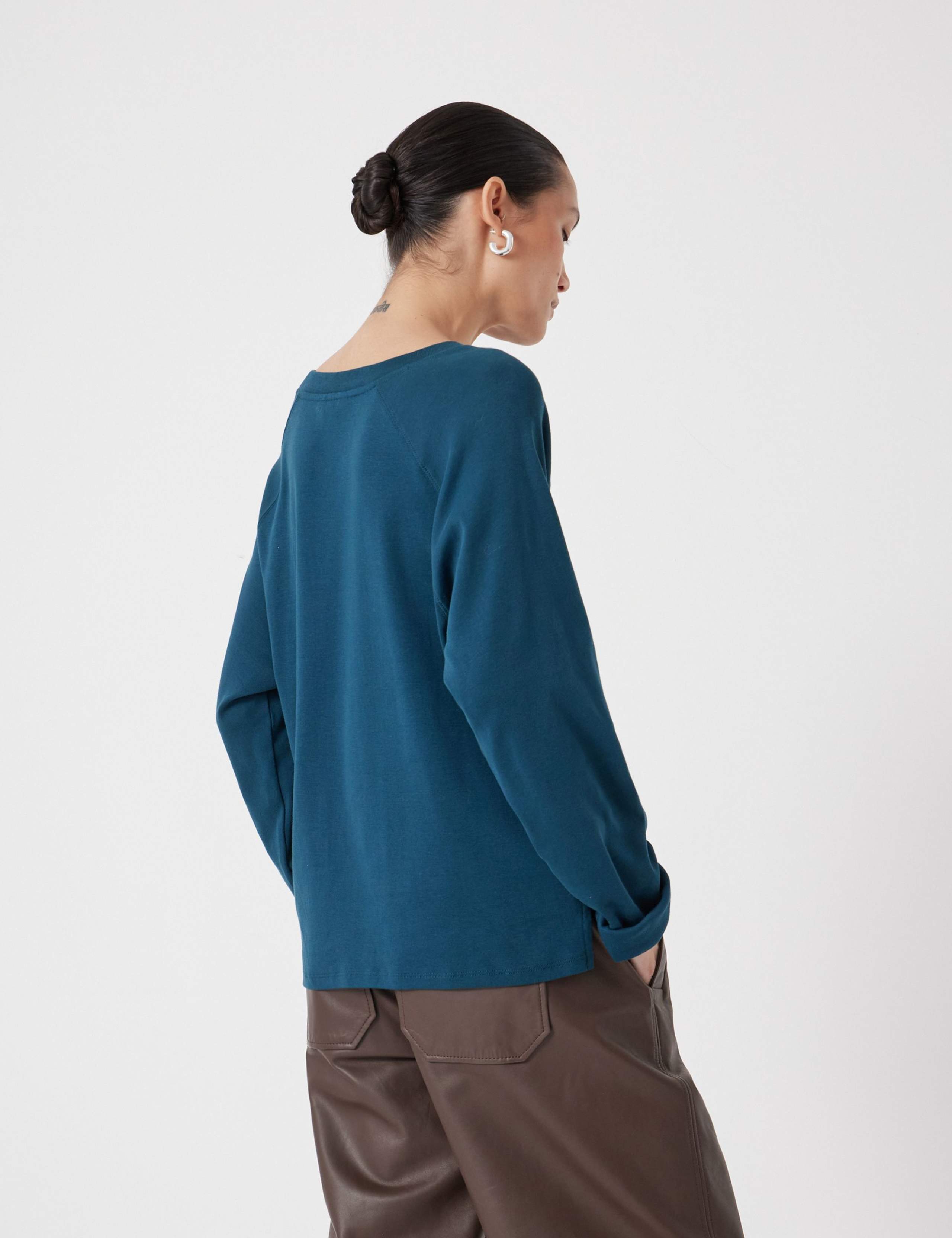 Matilda Pure Cotton Crew Neck Top 4 of 5