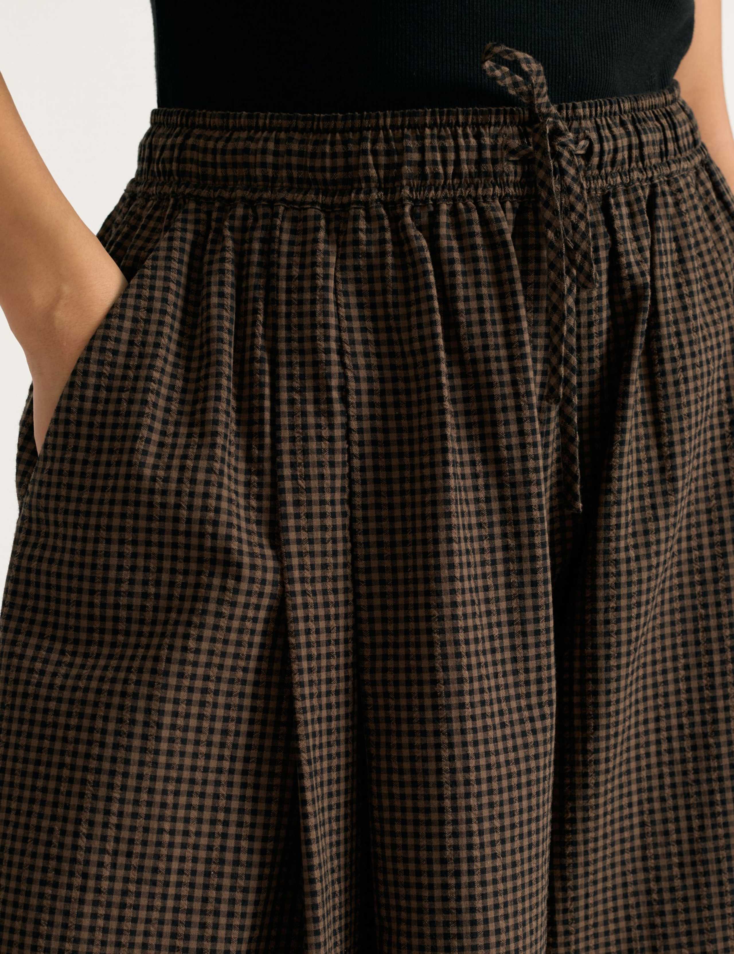 Pure Cotton Checked Culottes 5 of 6