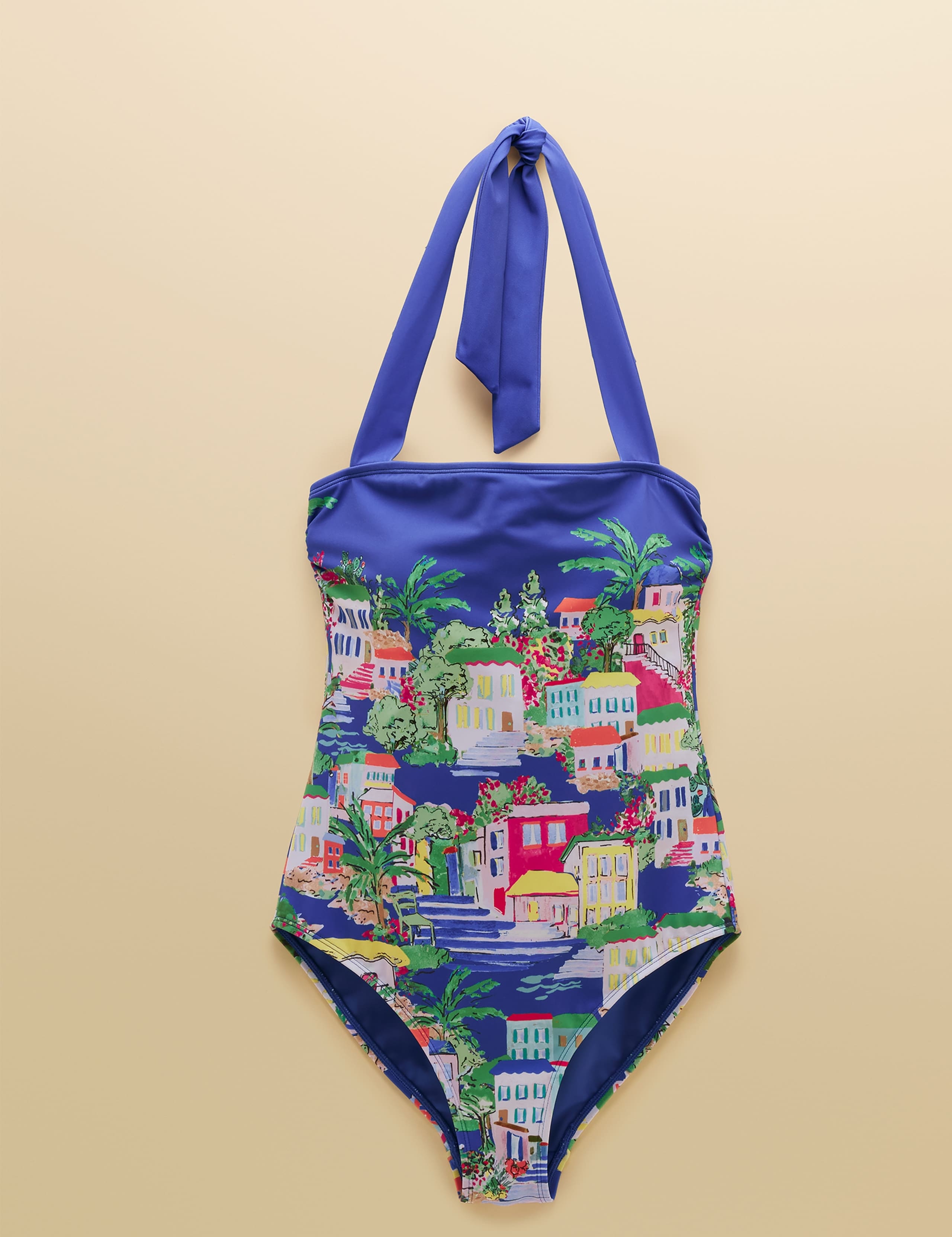 Tummy Control Printed Halterneck Swimsuit 2 of 8