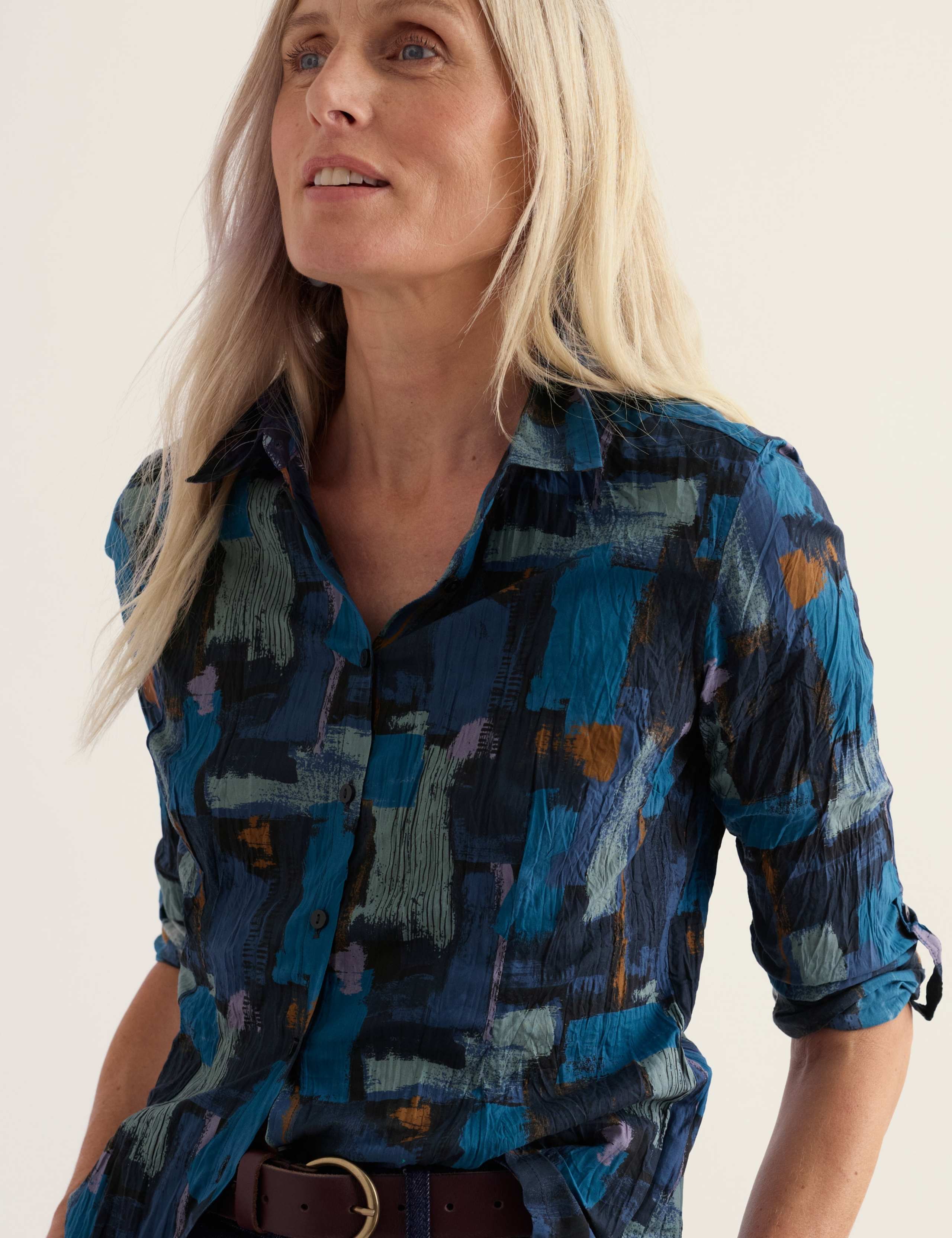 Pure Cotton Printed Collared Long Sleeve Regular Fit Shirt 4 of 6